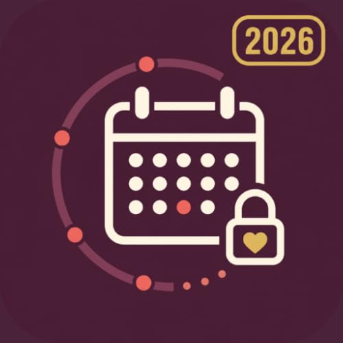 Private Period & Cycle Tracker for Fire Tablet Calendar, Symptoms, Notes & Offline Backup
