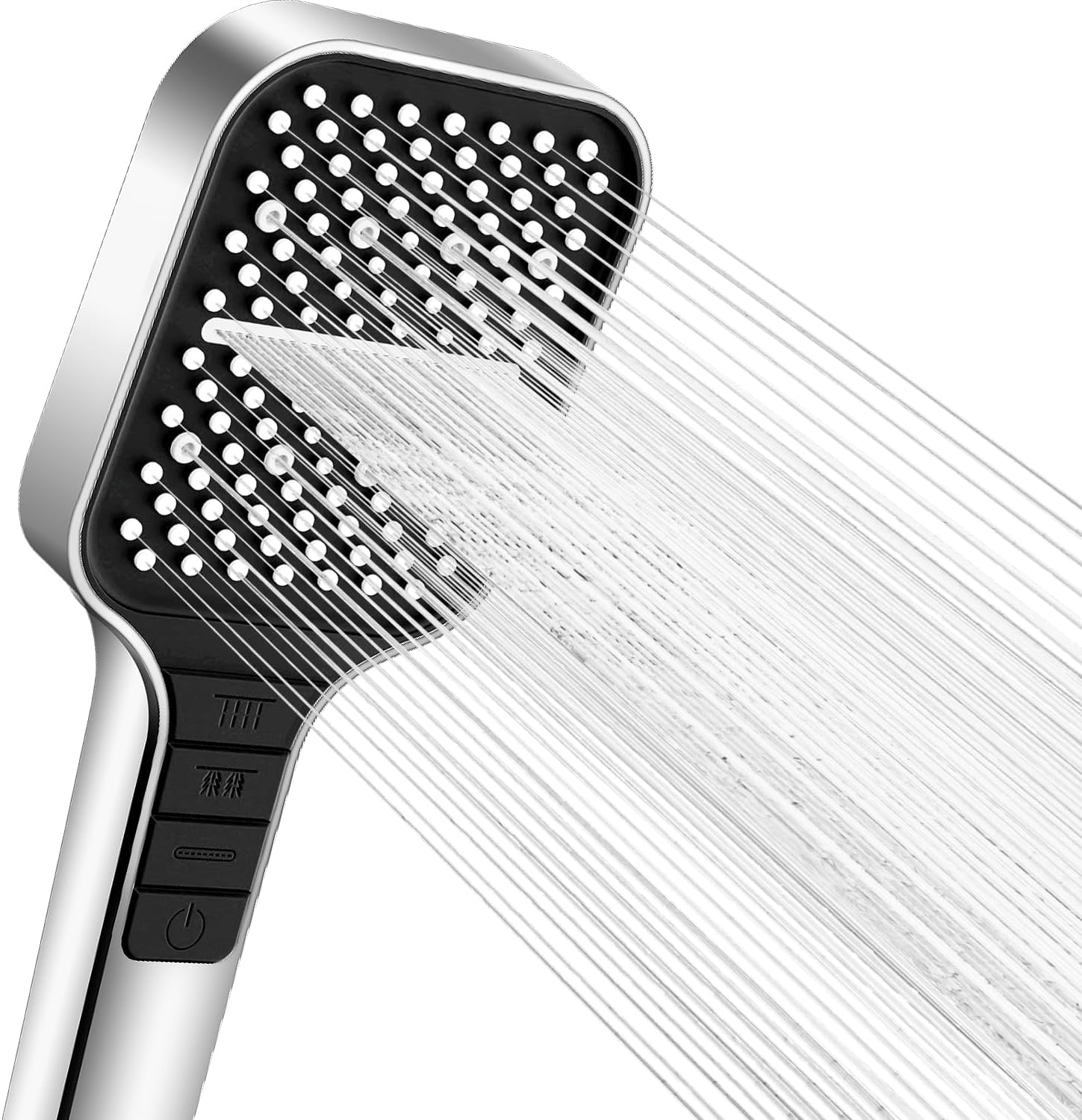 Soffione doccia anticalcare con filtro a 15 stadi e tubo flessibile da