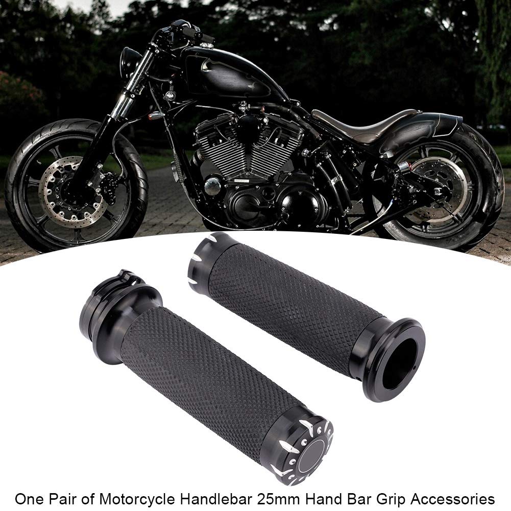 KIMISS Rączki Motocyklowe 25mm - Miękkie i Wygodne dla Motocykla, Uniwersalne Ergonomiczne Uchwyty do Kierownicy, Antypoślizgowe
