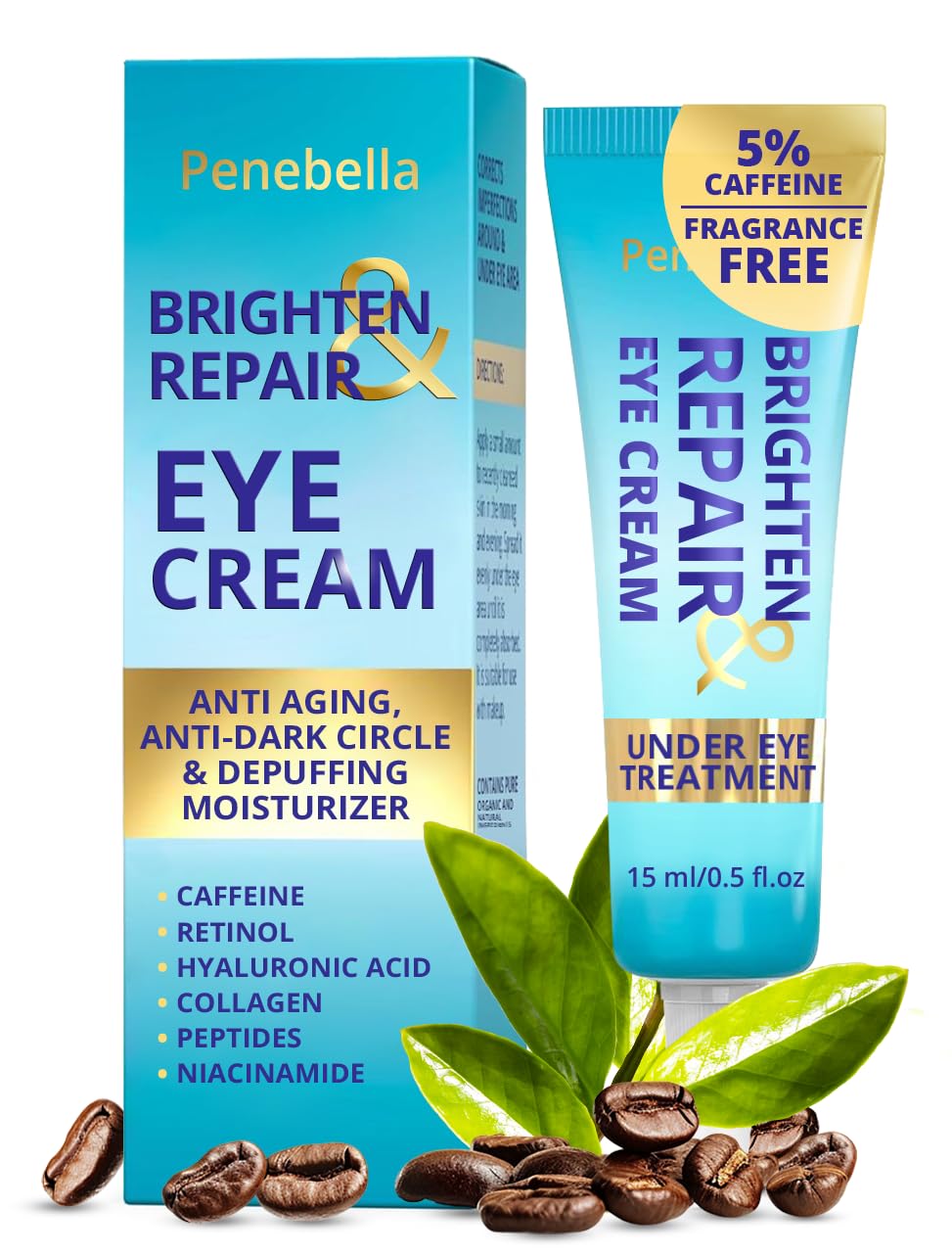 Amazon.com: Under Eye Brightener for Dark Circles – 4 in 1 with