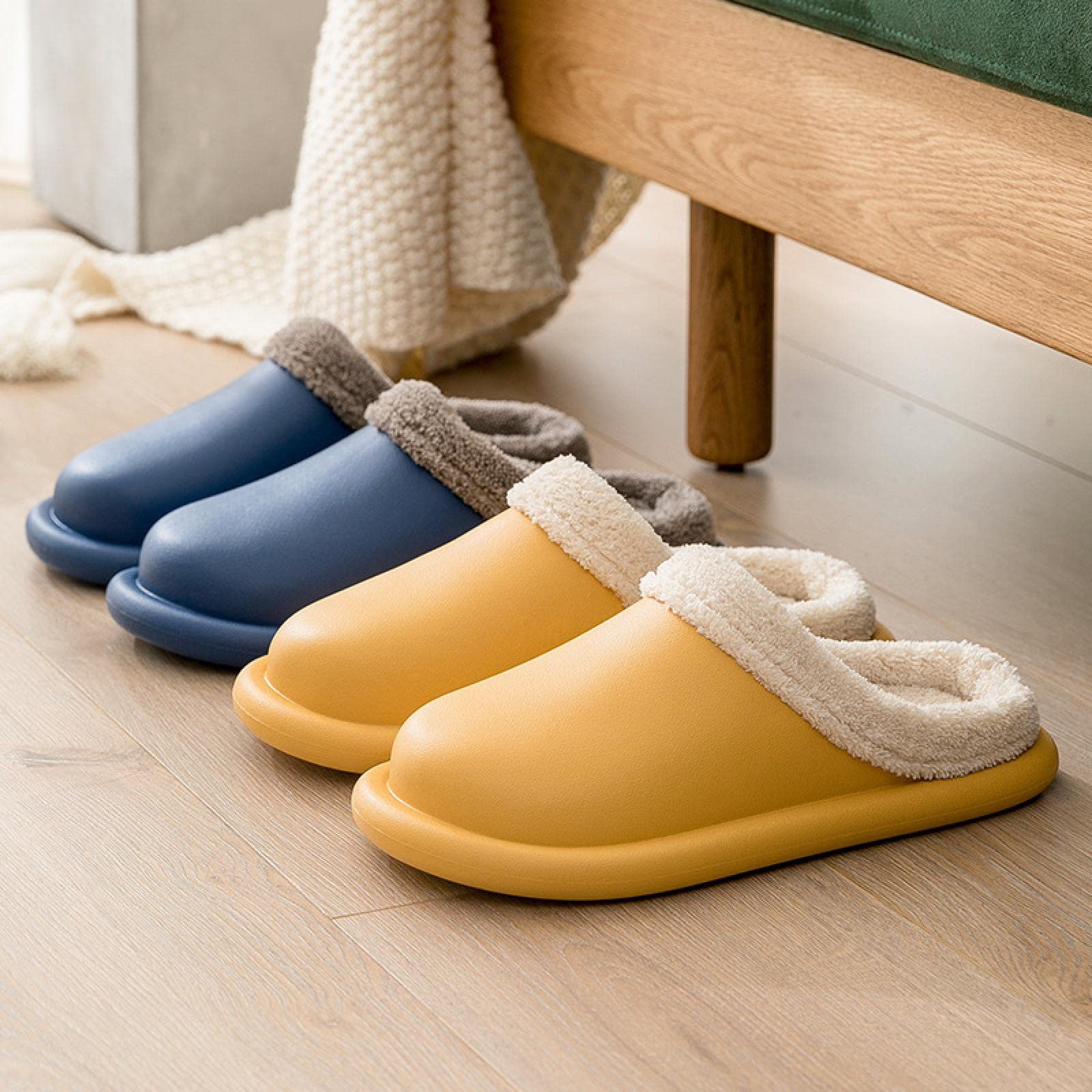 Un'Elegante Pantofole in Cotone Pantofole Calde Pantofole in Cotone Pantofole da Uomo Comode in Peluche Eva Autunno E Inverno Moda