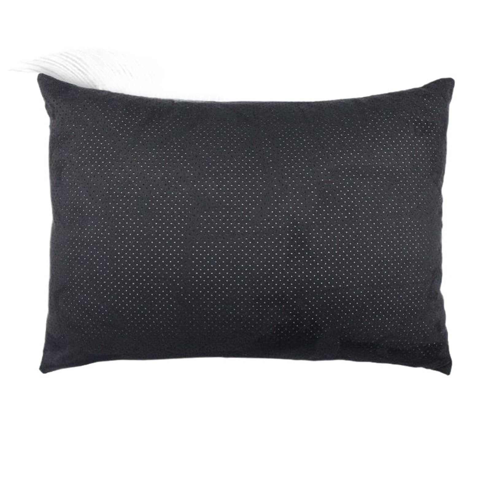 JKELPV Car Seat Pillow Car Headrests Lumbar Cushions Neck Protection Pillow Suede Seat Backrest Cushions Auto Accessories Headrest Pillow