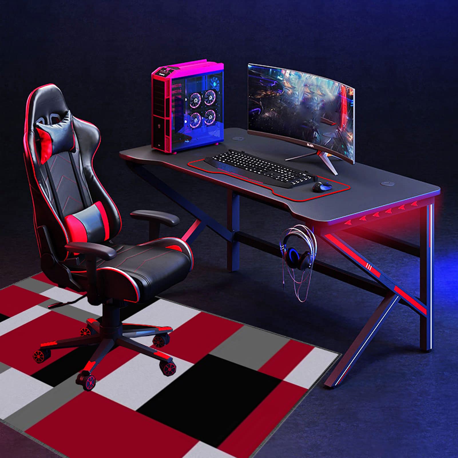 Alfombrilla de silla de 70 x 100 cm para suelos de pelo medio bajo, protectores de suelo, tapete de silla de oficina, tapete de silla de computadora, tapete para silla de escritorio, tapete para suelo