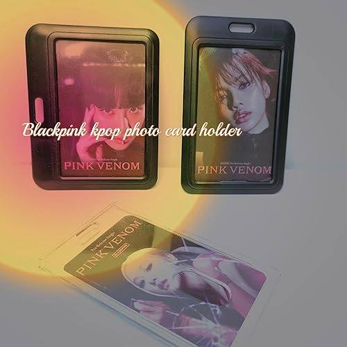 Miniatura 2 de JUMISEE Transparente acrílico Kpop Photocard titular negro tarjeta de crédito tarjeta protectora caso exhibición foto titular bolsa colgante