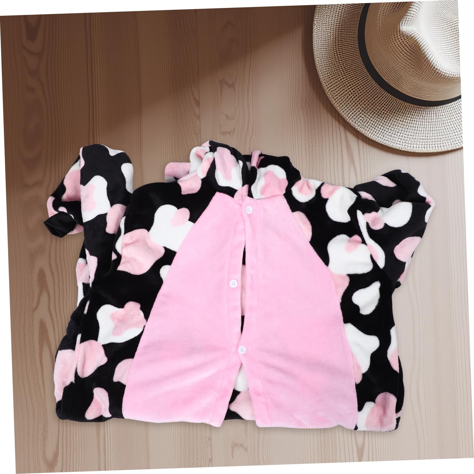 Pijama Entero Unisex de Grueso Disfraz Halloween Cosplay Vacuno Animal para Hombre Mujer