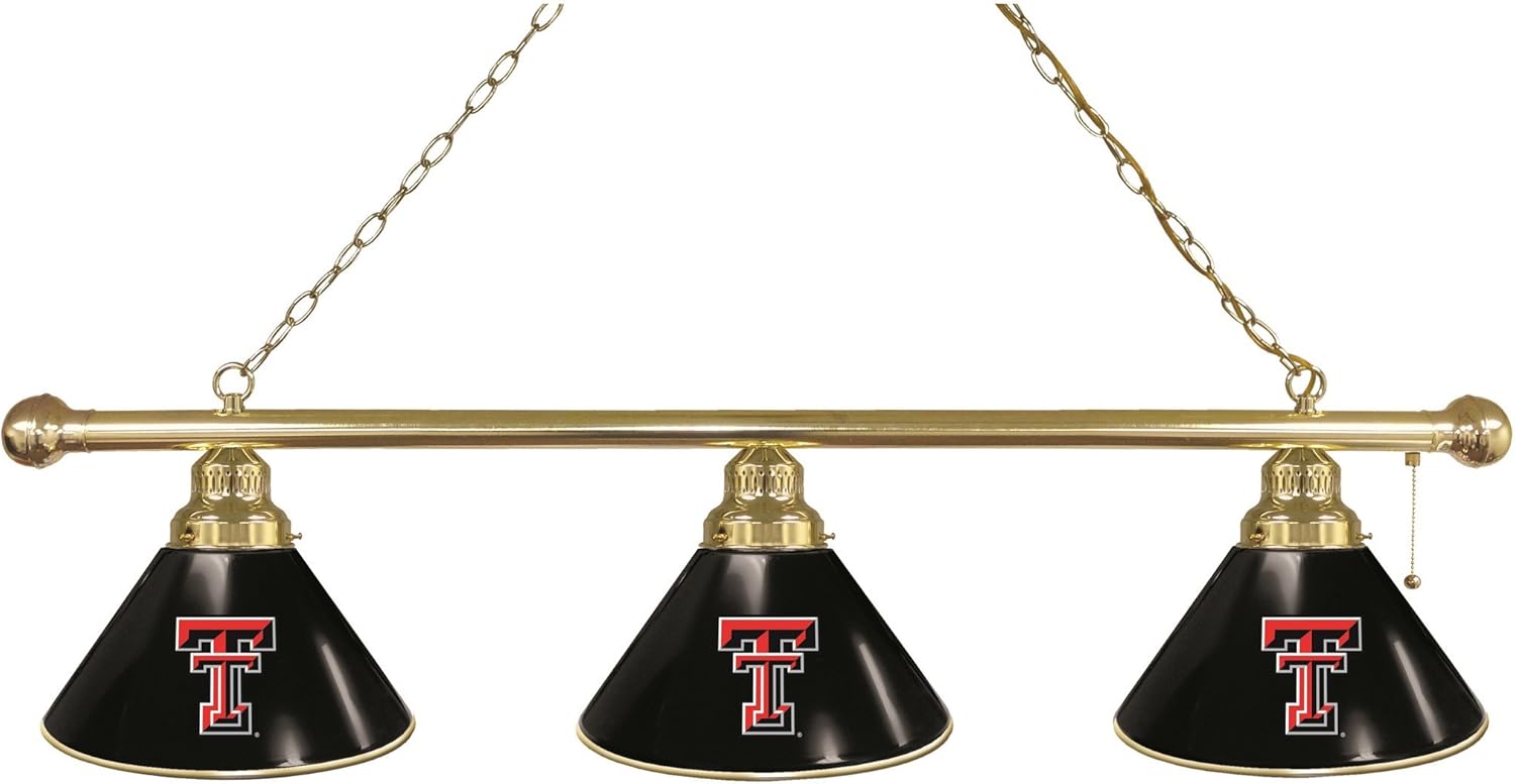 HBS Texas Tech 3 Shade Billiard Light by The Holland Bar Stool Co.