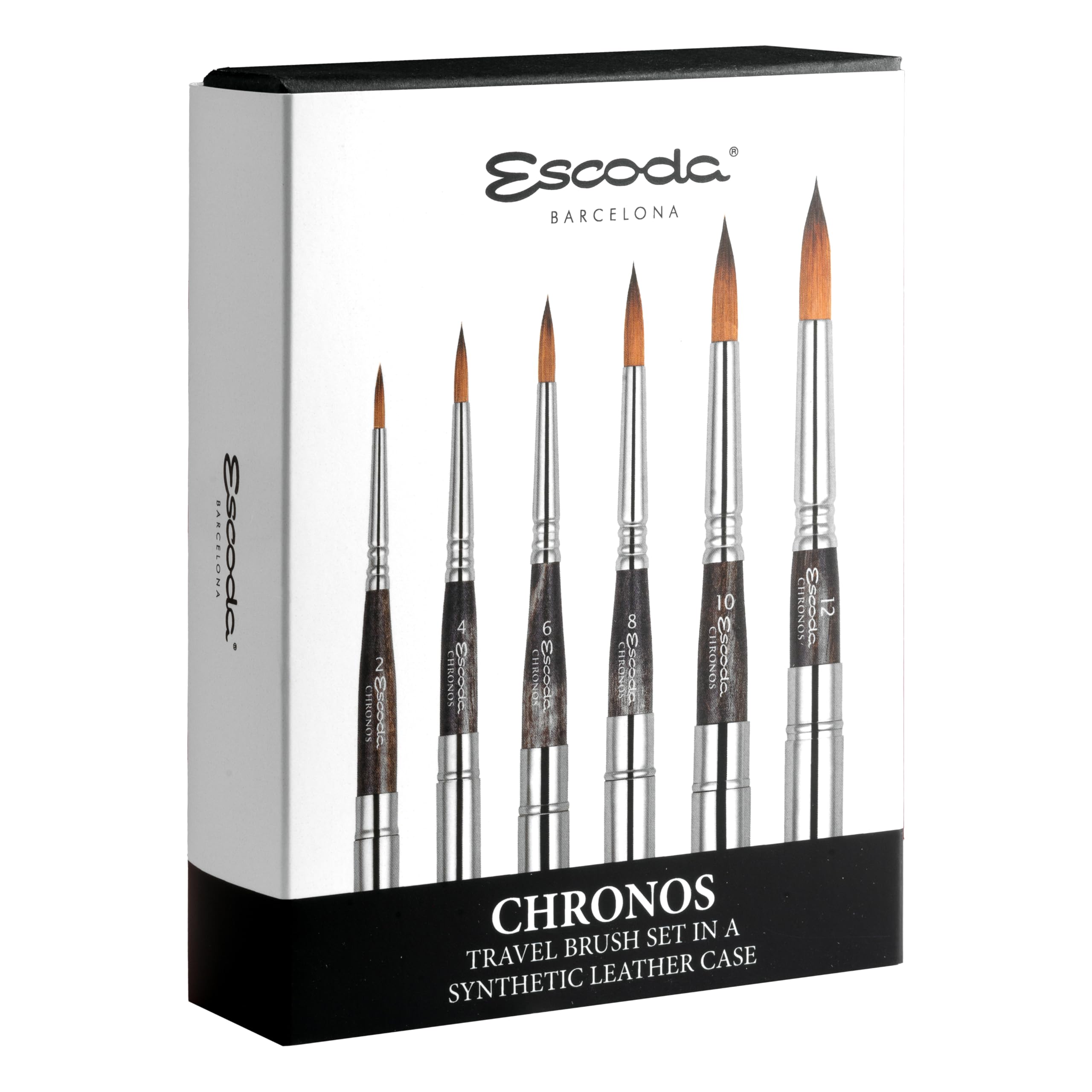 [新品]限定値下30%! エスコダ Escoda Chronos 筆 4本セット Amazon.com: Escoda | Watercolour | Chronos Set with 6 Round Travel