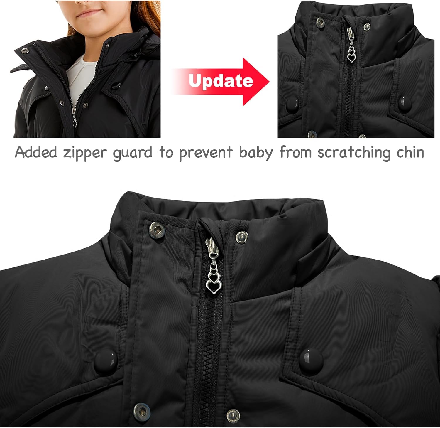 FARVALUE Girls' Winter Coats Fur Hooded Warm Puffer Jacket Coat with Fleece Lined - Image 6