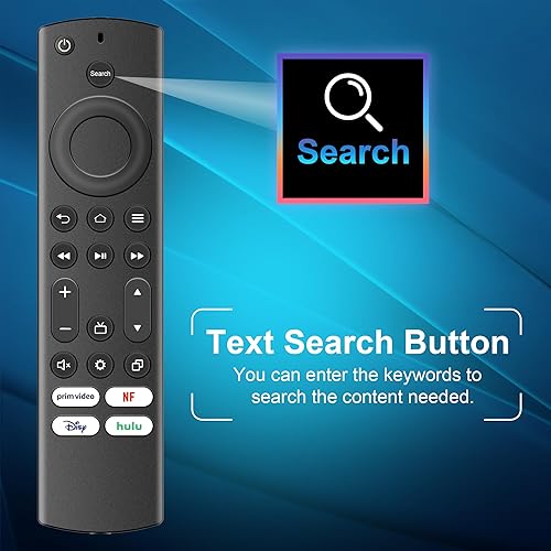 Miniatura 4 de ZYK Paquete de 2 controles remotos universales de repuesto para todos los televisores Insignia TV y Toshiba Smart TV, Hisense Smart TV, AMZ Omni TV