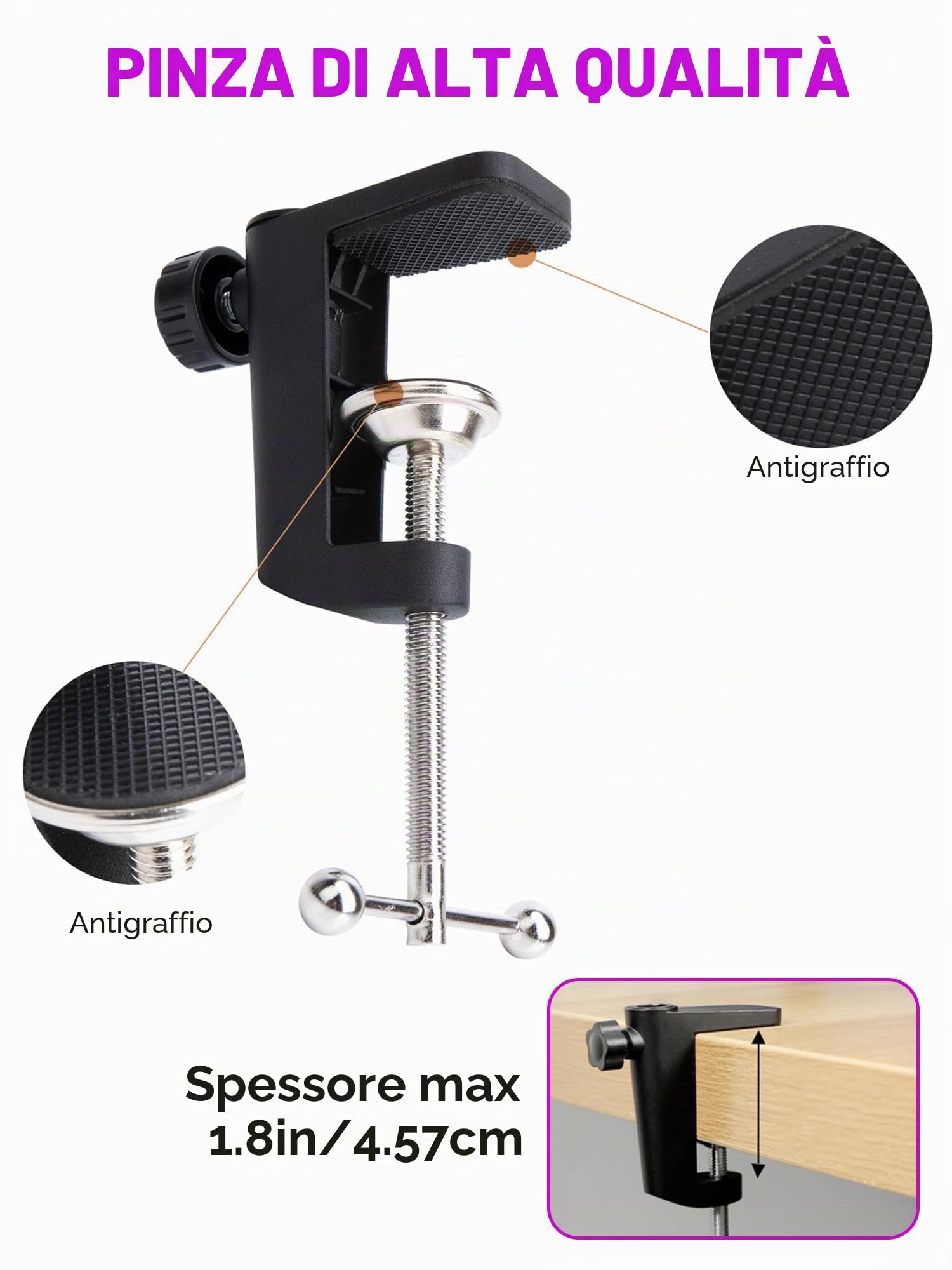 Rode NT-USB - Braccio per microfono, compatibile con NT USB+/Mini/XCM-50, braccio braccio con manicotto per cavo YOUSHARES