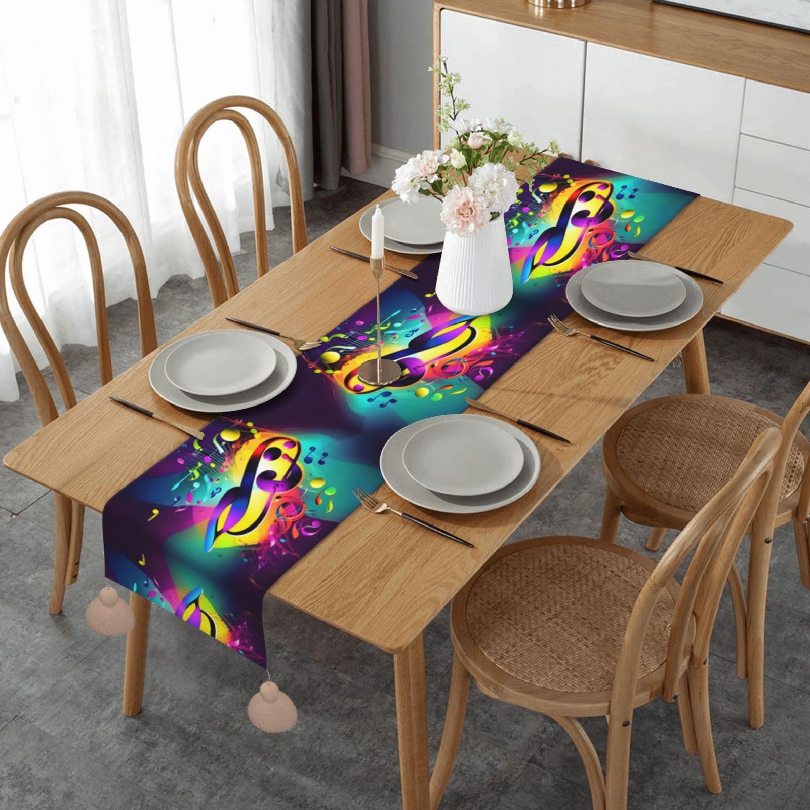 Chemin de table de salle à manger, cadeau idéal pour décoration de table Noël