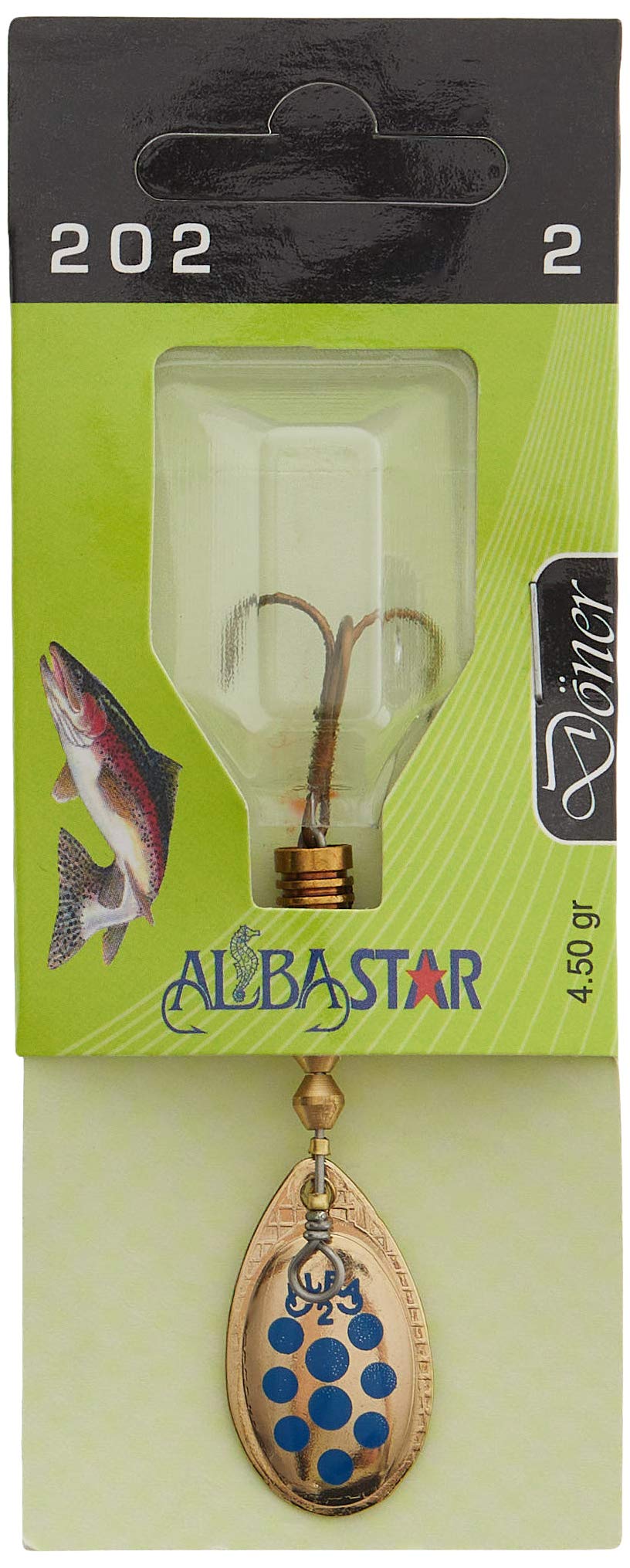 Alba Star 202 Döner Olta Kaşığı, Sarı Mavi, 2