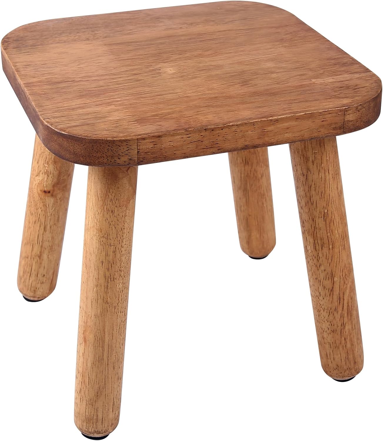 11.7 Inch Wooden Step Stool, Bathroom Stool for Adults, Step Stool for Toddlers, Plant Stool with Four Detachable and Assembled Legs for Playroom, Kitchen, Bedroom, Bathtub