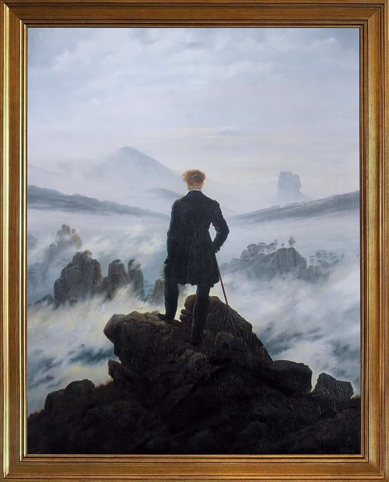 Amazon.it Friedrich Viandante sul mare di nebbia Friedrich, Caspar David