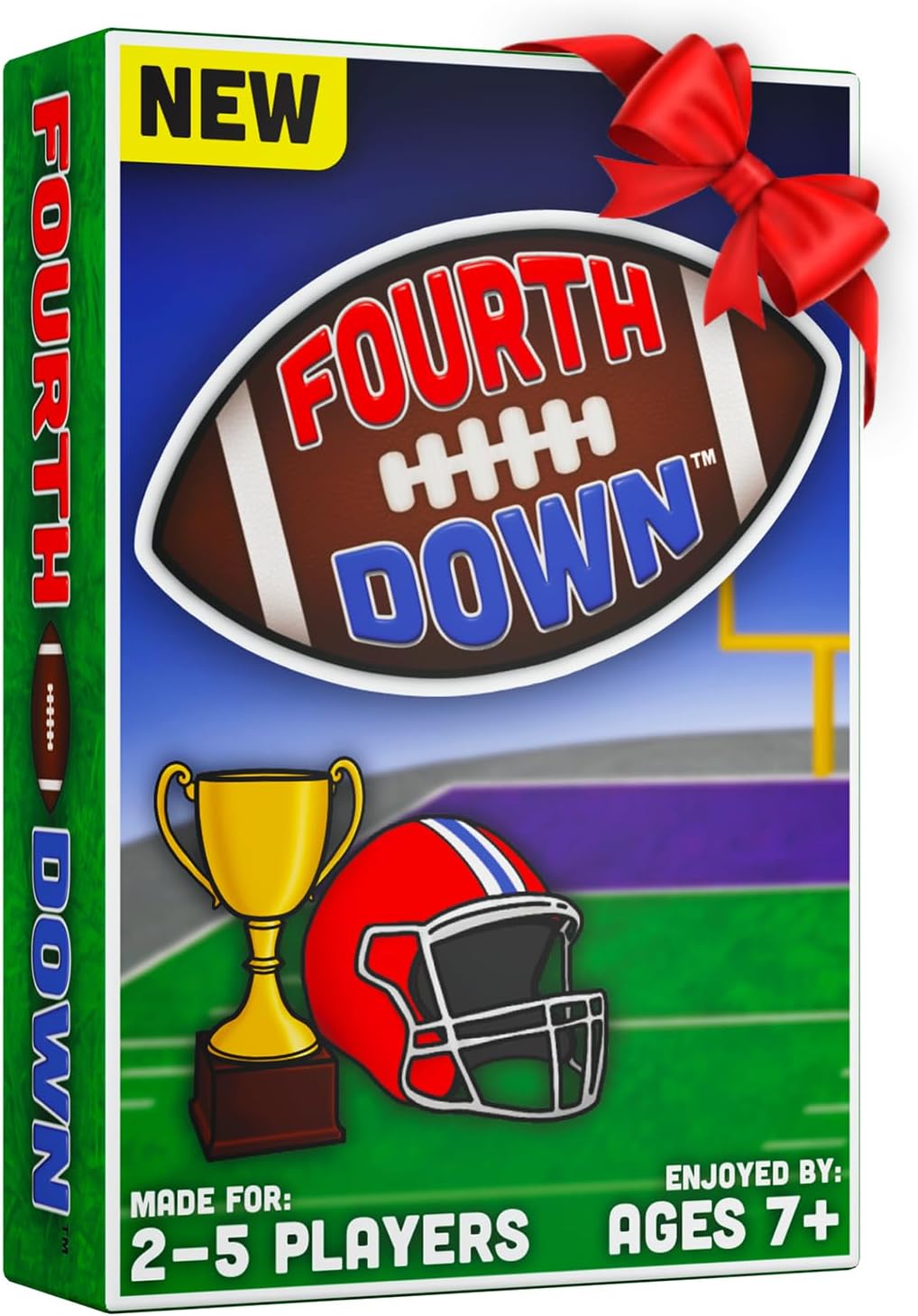 Fourth Down® - The Best Football Card Game for Super Bowl, Birthdays, Parties, Family Game Night, Travel for Kids, Football Fans, Friends, Family! 2-5 Players Age 7+