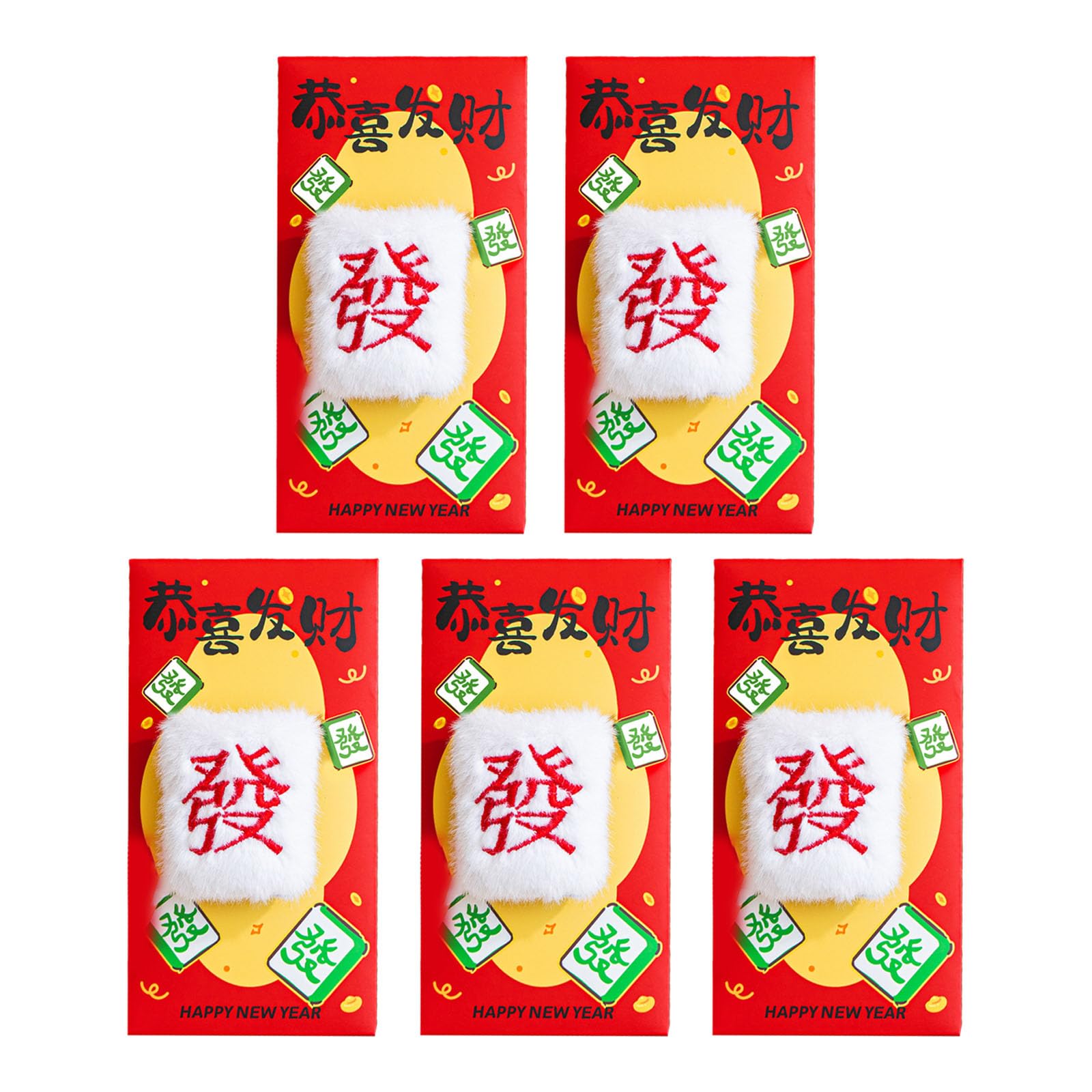 Piceioep Creative Cartoon Money Holder Plush Red Packet for Spring Festival Family Presents Festive Money Holders