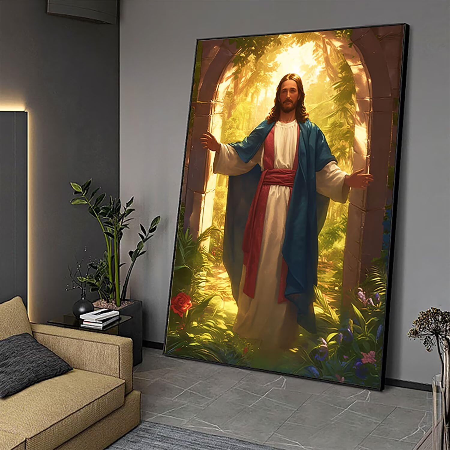 Jezus malarstwo diamentowe, 5D duże diamentowe malowanie boga pełny zestaw do malowania diamentowego diamentowego obrazy mozaika haft krzyżykowy rzemiosło hobby kreatywne dorośli dekoracje do domu 60