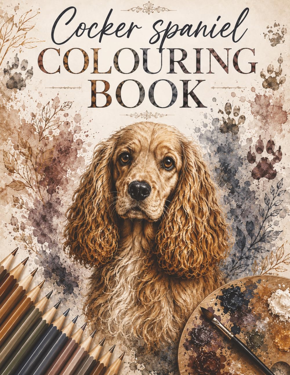 Cocker Spaniel Colouring Book for Adults: Beautiful Cocker Spaniel Mandalas for stress relief, relaxation and mindful colouring | 30 Colouring Pages | 8.5 x 11 Inches