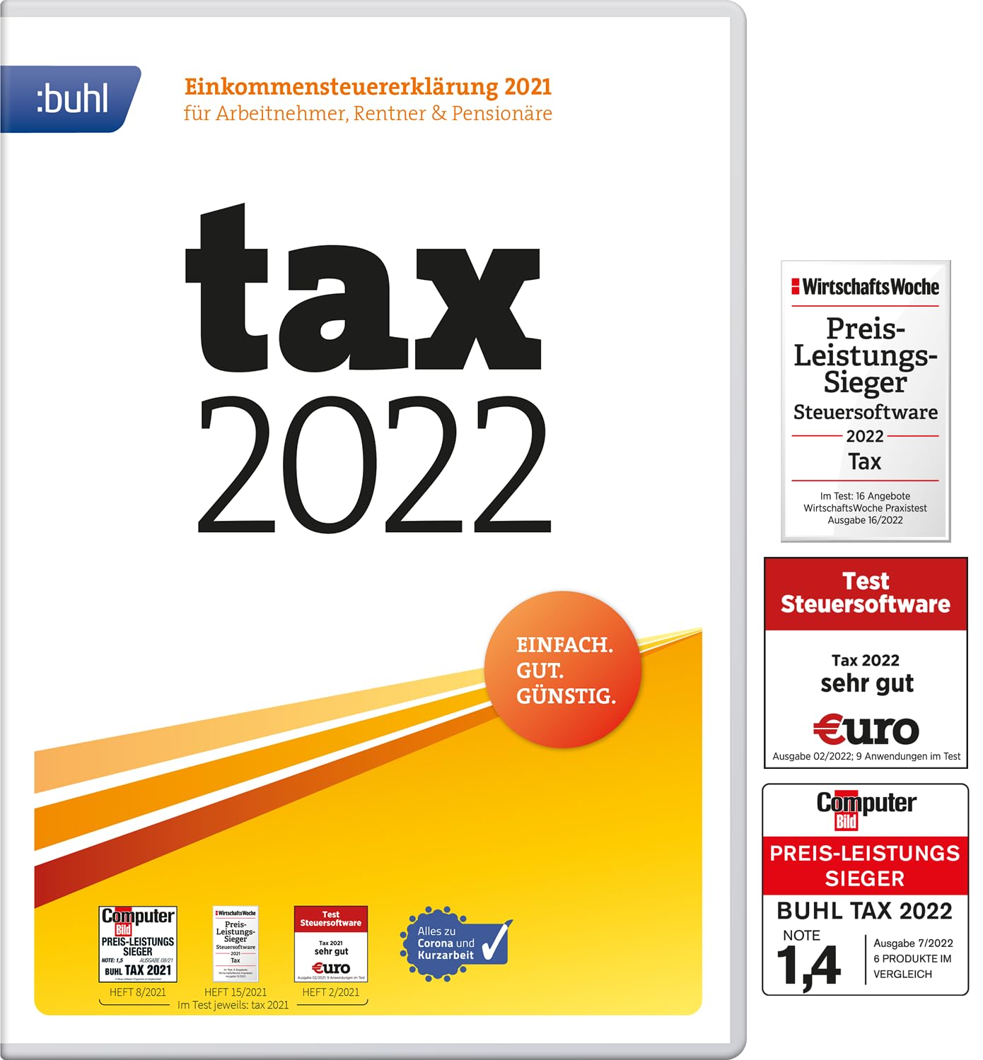 Tax 2022 (für Steuerjahr 2021| Digitaler Download