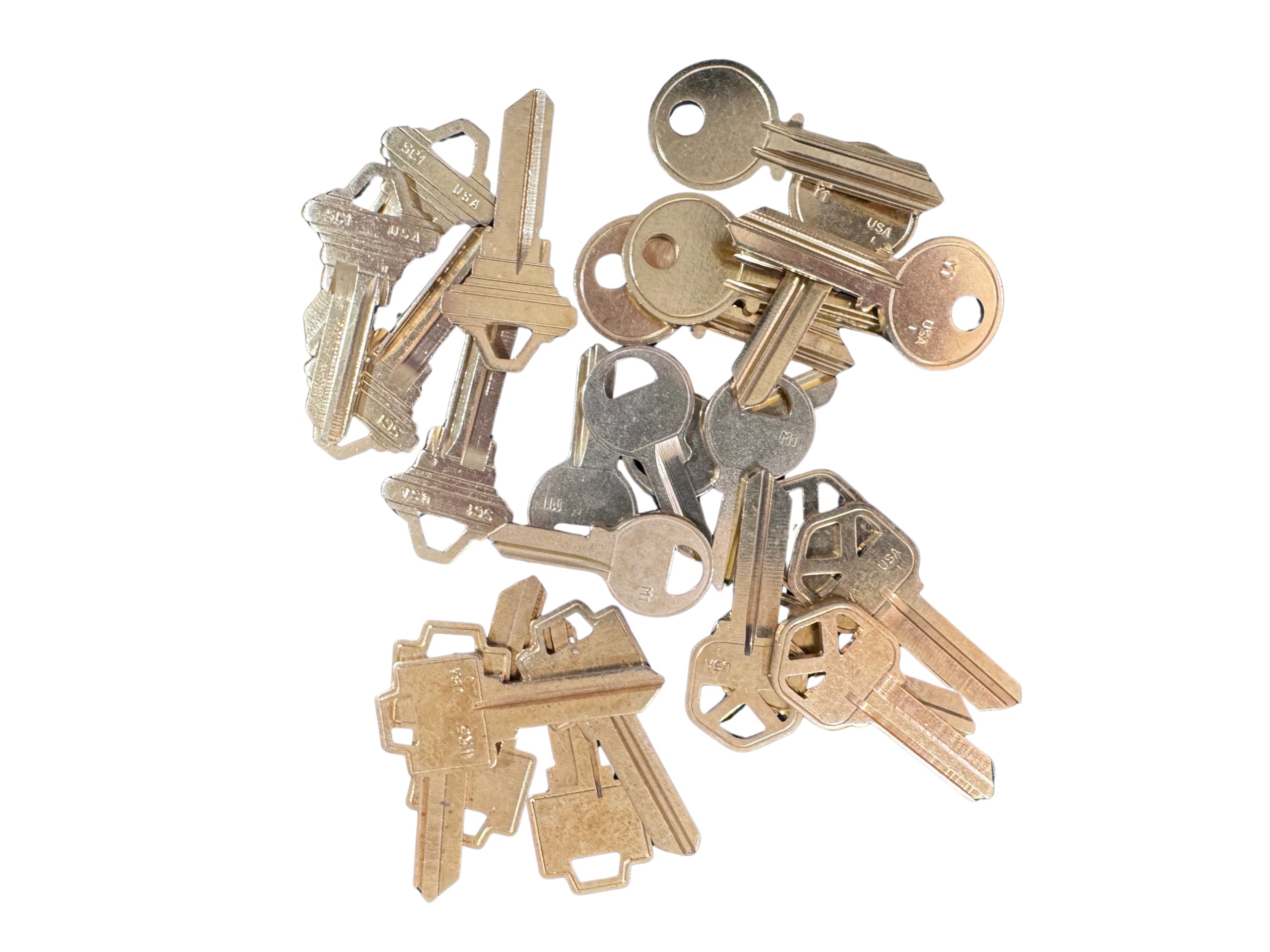 KEYSALACARTE 25-Piece Residential Key Blank Set – Includes 5 Each