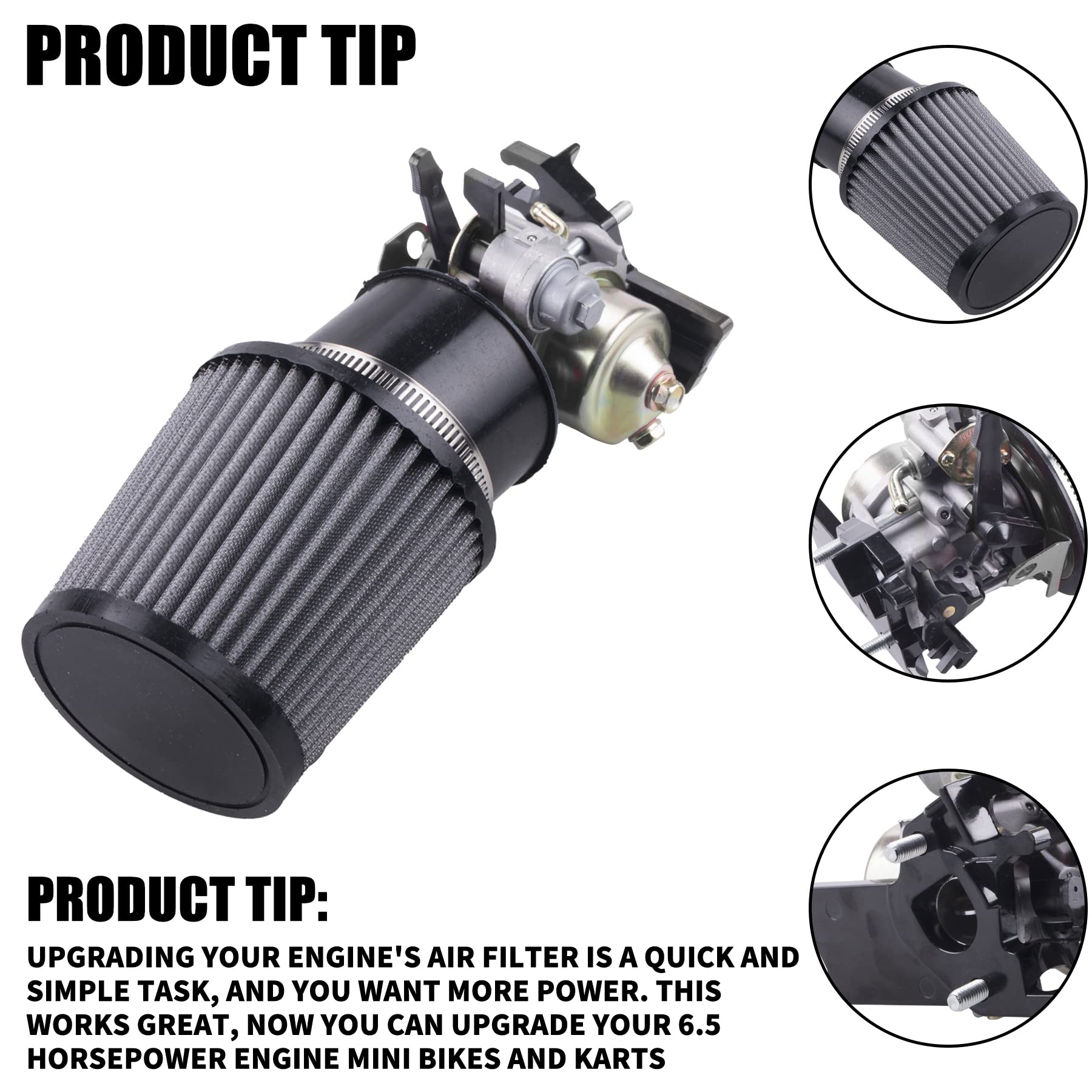 Harbor Freight Predator Air Filter Complete Carb Kit For Predator 212cc (Non-Hemi) - Includes Carb, Filter, Spark Plug & More Predator 212 Air Filter - Foto 10