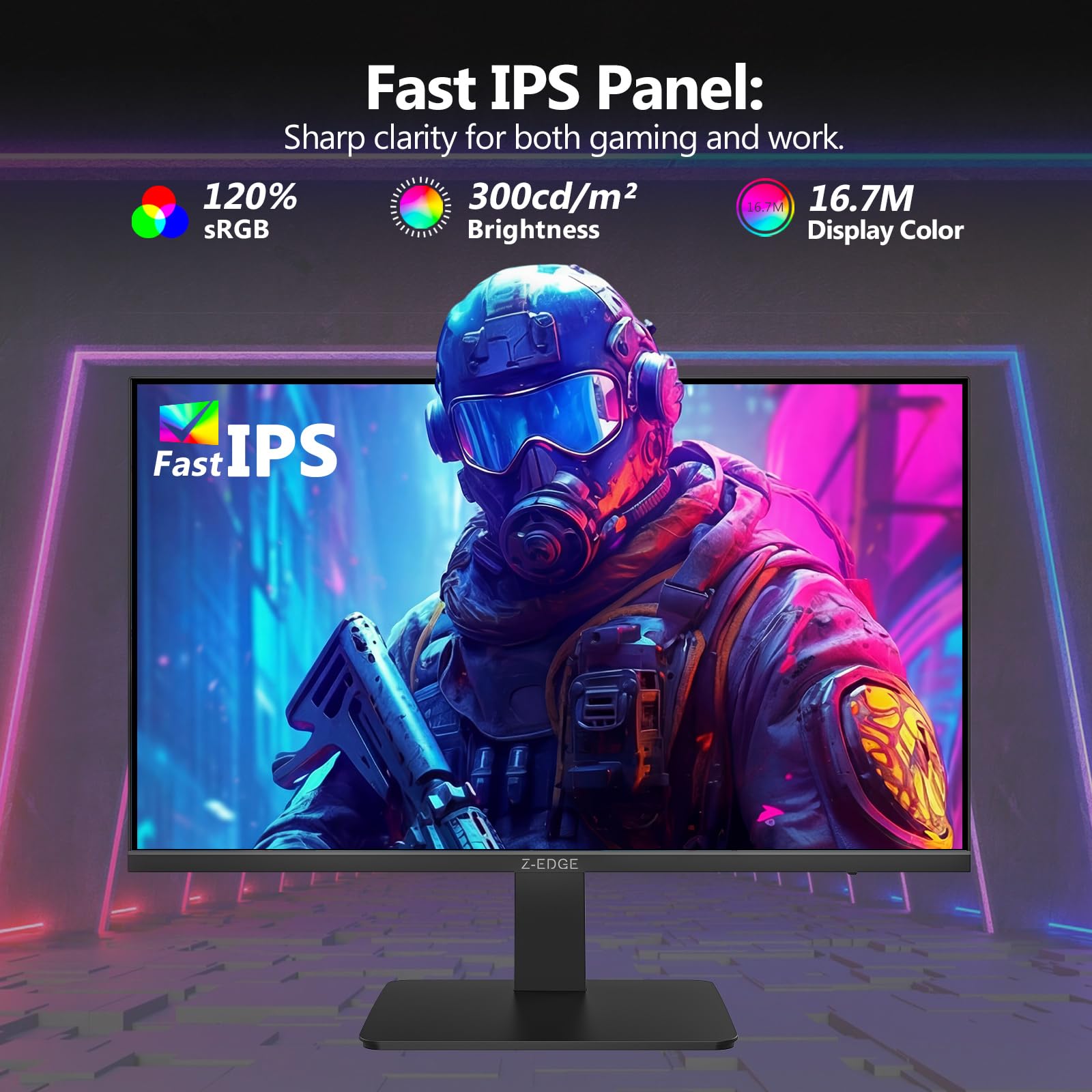 Amazon.co.jp: Z-Edge UG27F 27インチ 180Hz IPS ゲーミングモニター