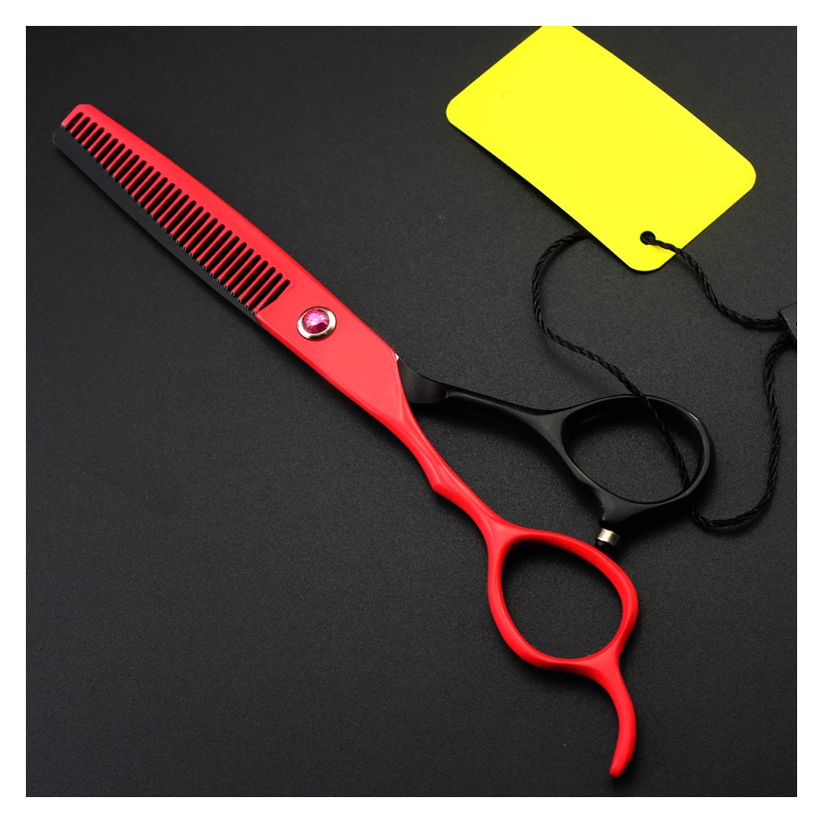CrEev 6-Zoll-Friseurschere für die Linke Hand, Effilierschere, Styling-Werkzeuge, Friseurschere, Edelstahl-Salon-Friseurschere, Haarschneideschere (Farbe: 6-Zoll-Schnitt) (6-Zoll-Schnitt B)