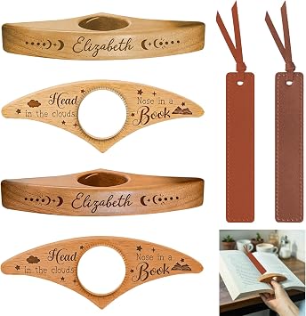 2 PCS Personalized Book Page Holder,Gifts for Book Lovers