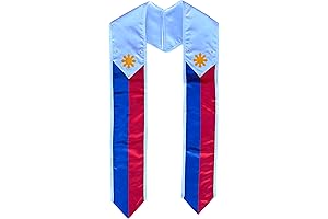 Del Mex Country Flag Graduation Stole Sash for Philippines Graduates