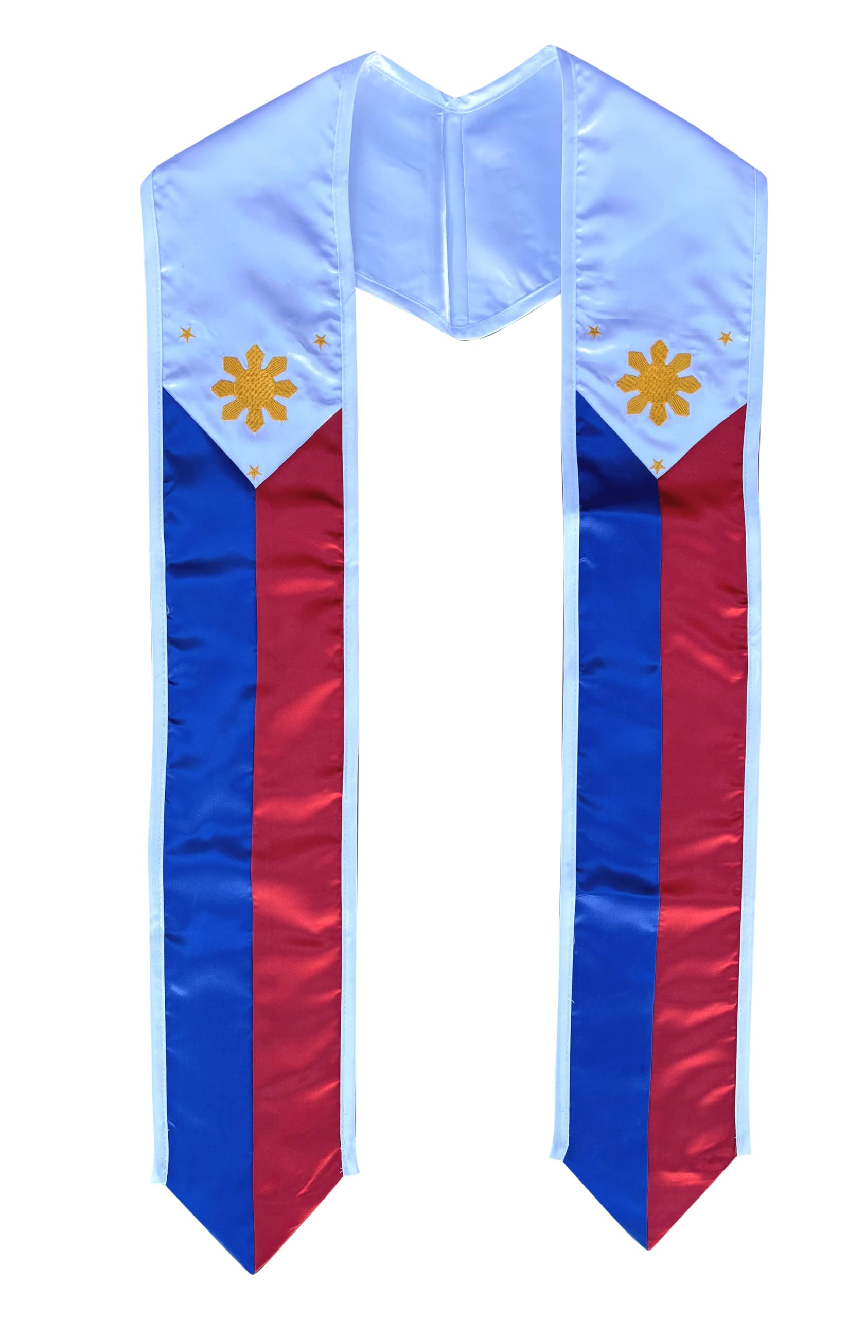 Del MexDel Mex Philippines and USA Combo Flag Graduation Sash Stole Country Pride