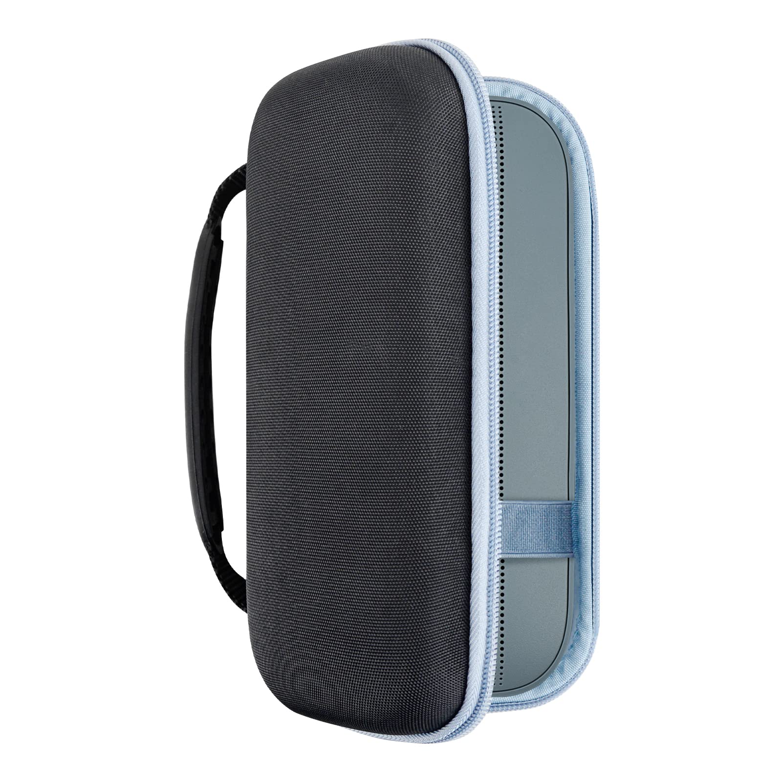 Geekria Shield Speaker Case Compatible with Bose SoundLink Flex Bluetooth Portable Case Cover, Replacement Hard Shell Speaker Protective Carrying Bag with Cable Storage (Blue/EVA)
