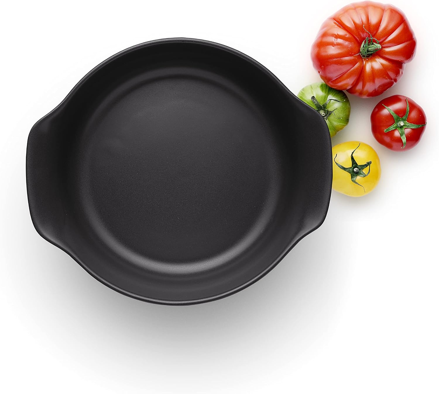 Eva Solo | Nordic Kitchen Bowl 2L | Black Stoneware Suitable for everyday use | Danish Design | Dishwasher-safe, Freezer-safe, Ovenproof & Microwave-safe