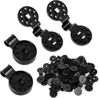 50pcs Plastic Shade Cloth Clips, Reusable Round Shade Net Clips Heavy Duty Sunshade Net Fixing Clips Shade Fabric Clips Sunscreen Fabric Clips for Outdoor Garden Agricultural Sunshade Fabric