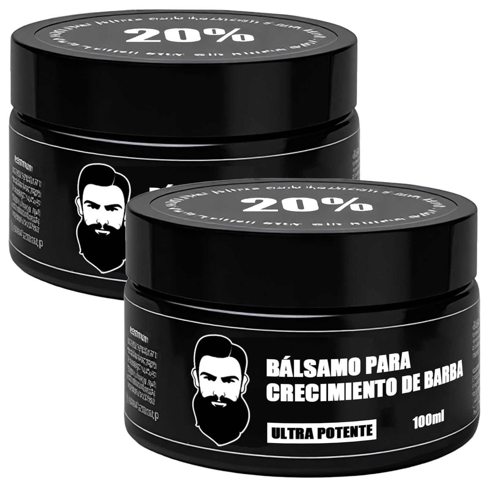 Estimulante Para Barba – Bálsamo de Crecimiento Ultra Potente, Beard Stimulating Balm, Moisturizes & Strengthens Beard, 100 ml / 3.5 oz