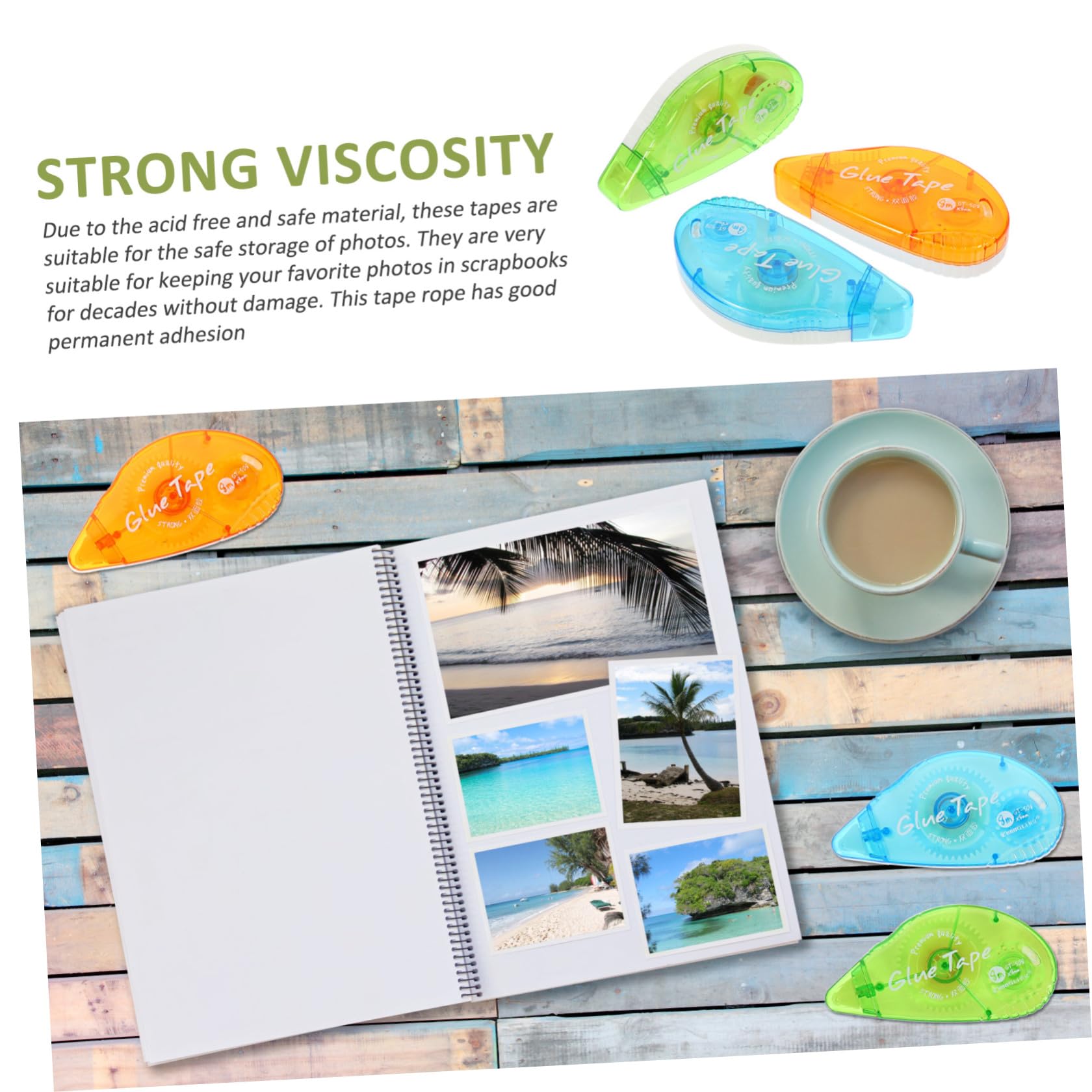 DOITOOL 3 Sätze Doppelseitiges Klebeband Transparentes Allzweck Klebeband Für Schule Büro Und Ergonomisches Design Selbstklebend Zuschneidbar Basteln Und Verpacken 3 Stück * 3