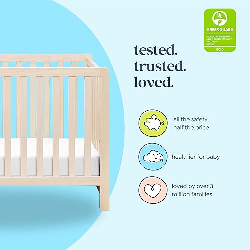 Miniatura 5 de Carter’s by Davinci Colby 4-in-1 Convertible Crib - GREENGUARD Gold Certified Convertible Baby Crib to Toddler Bed, Daybed, Full-Size Bed - Wooden
