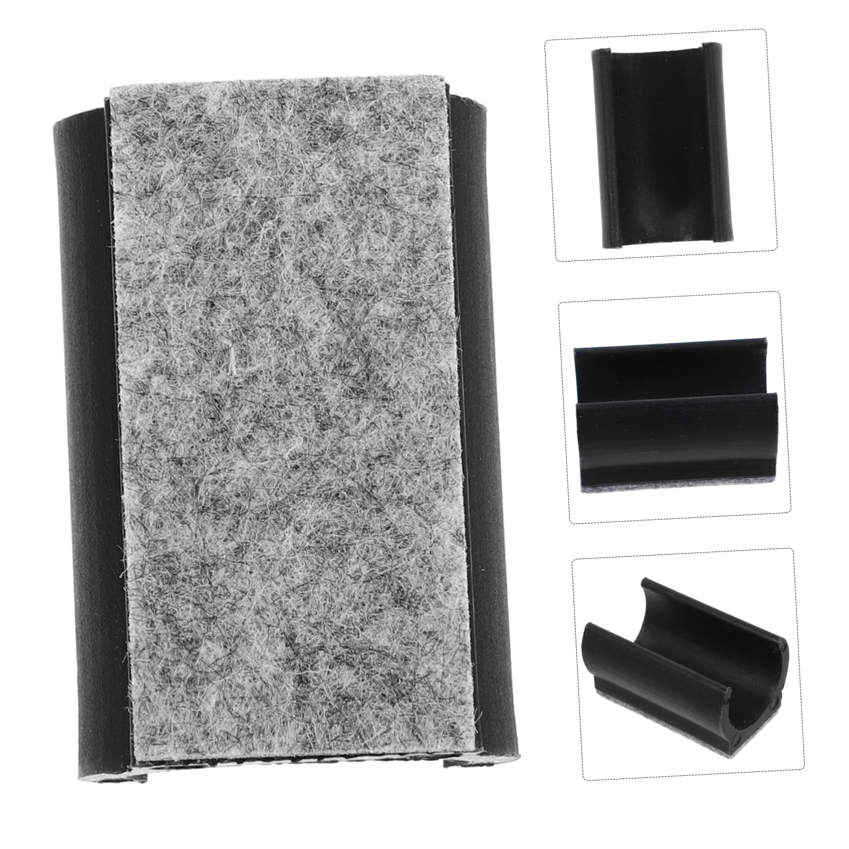 SHINEOFI 5 Series De Muebles Pequeñas Almohadillas De Fieltro De Patas para Sillas De Jardín Capas De Los Pies De La Silla Largo Tu Piso El Plastico 10 Piezas X 5