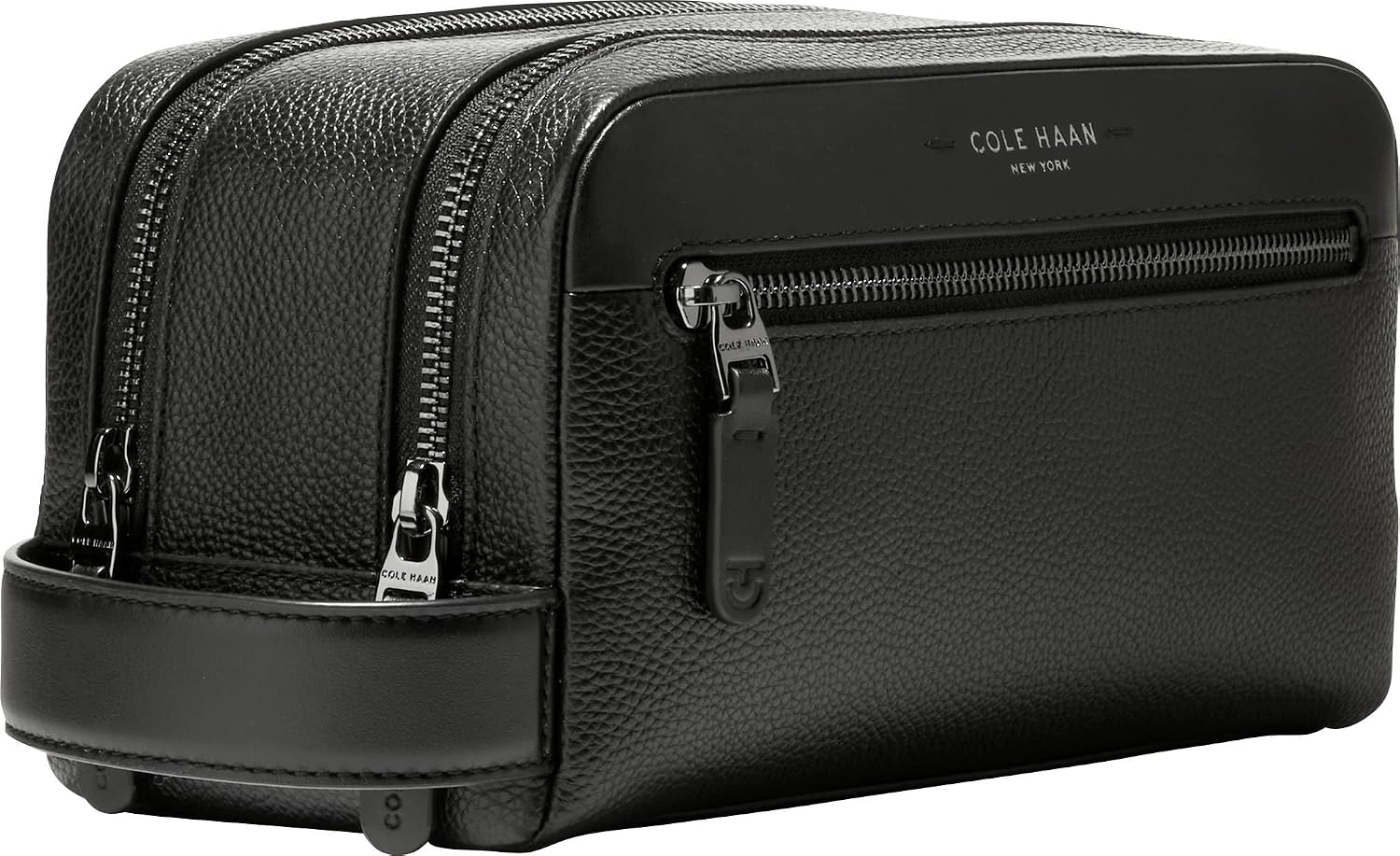 Cole Haan Men's Toiletry Bag - Damon Travel Dopp Kit, Black