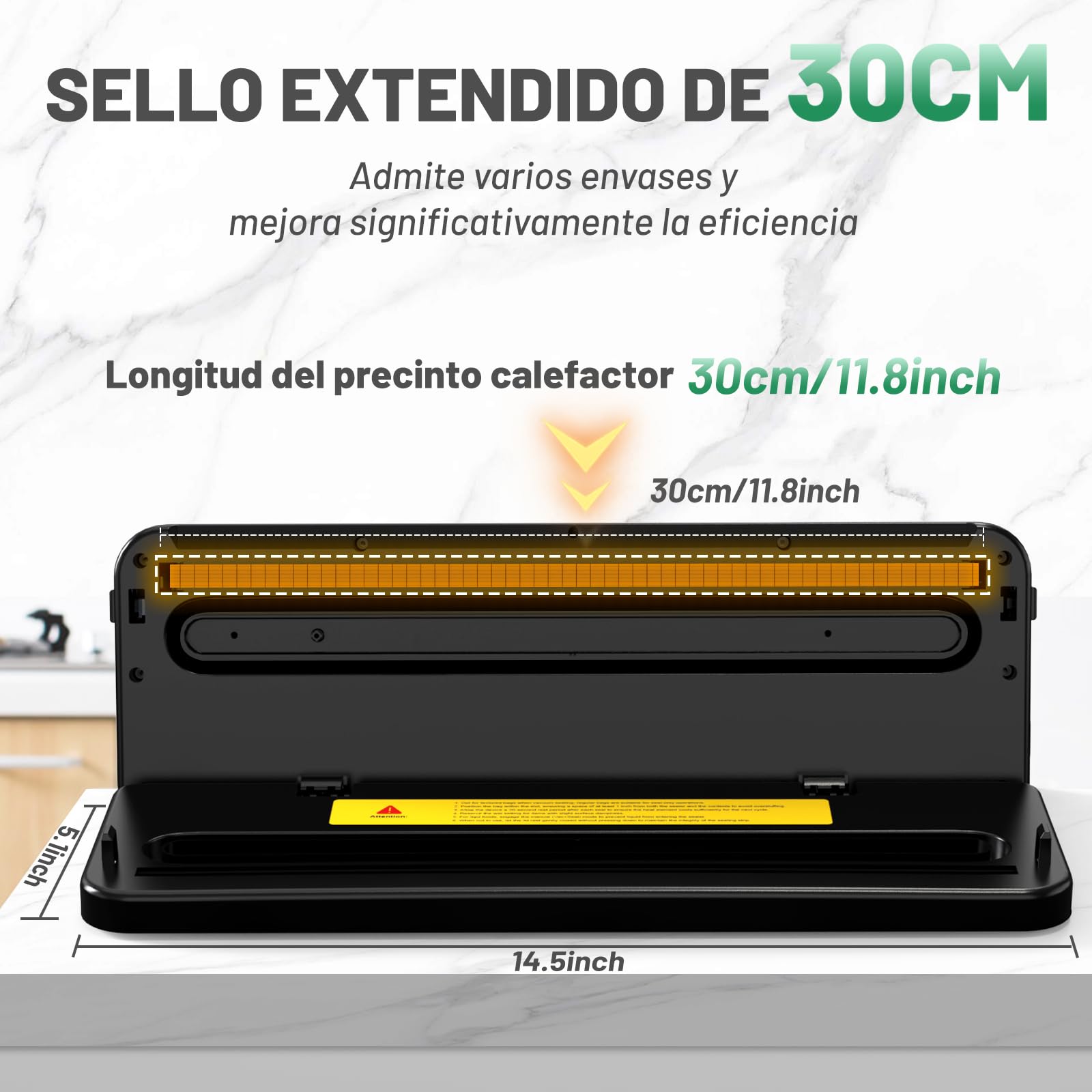 Raycial Envasadora al VacíO 5 en 1 Con Bolsas de Envasado al VacíO, Sellador al Vacio de Alimentos Secos Y HúMedos, Maquina al Vacio de Alimentos para Alimentos, Compacta, Totalmente AutomáTica