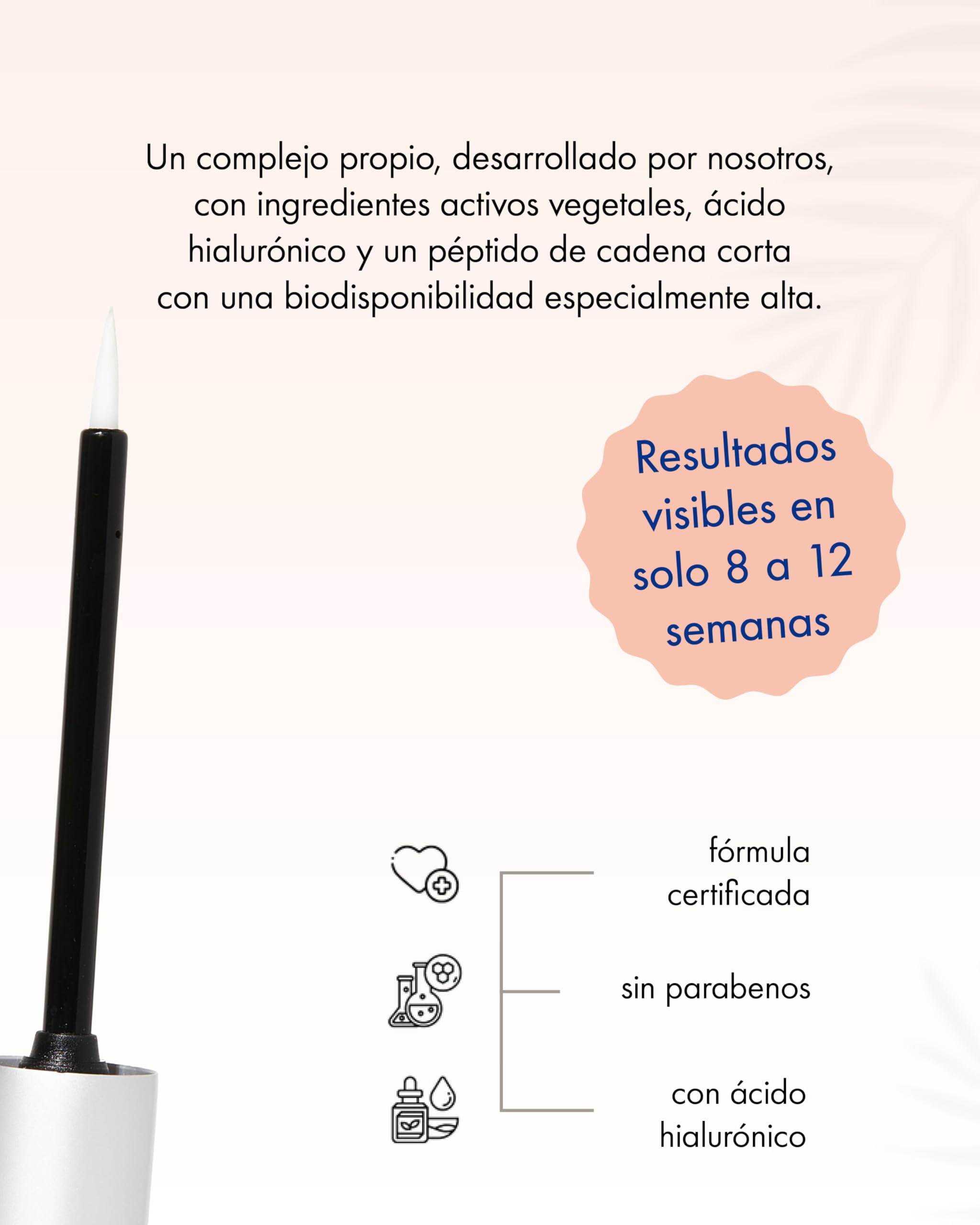EVOBEAUTÉ evoeye Eyebrow Formula 6 ml I Sérum para cejas para cejas densas en 8 a 12 semanas I Sérum con péptidos revitalizantes
