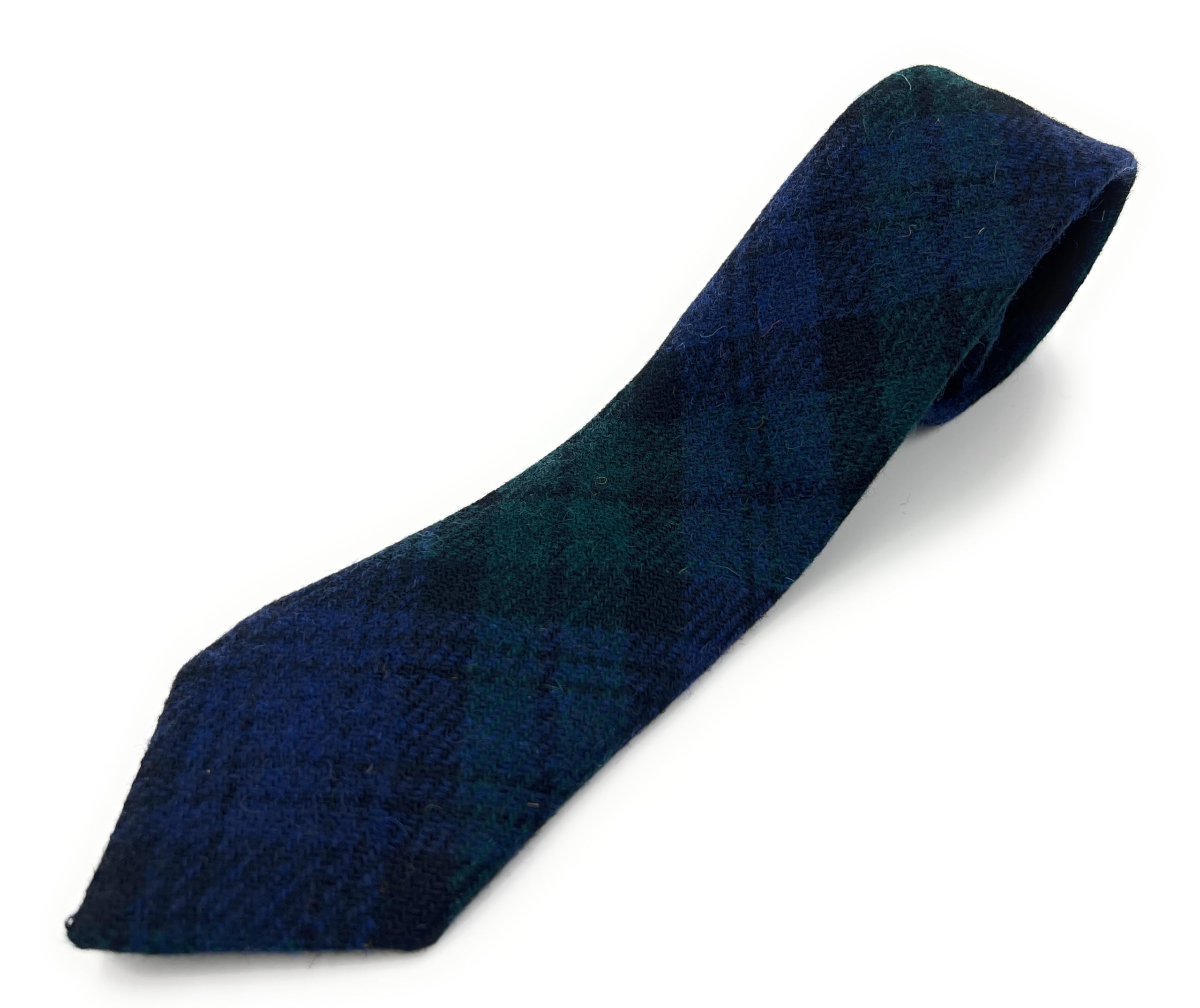 Tartan Tweeds Men's Black Watch Tartan Harris Tweed Neck Tie (Black Watch Tartan)