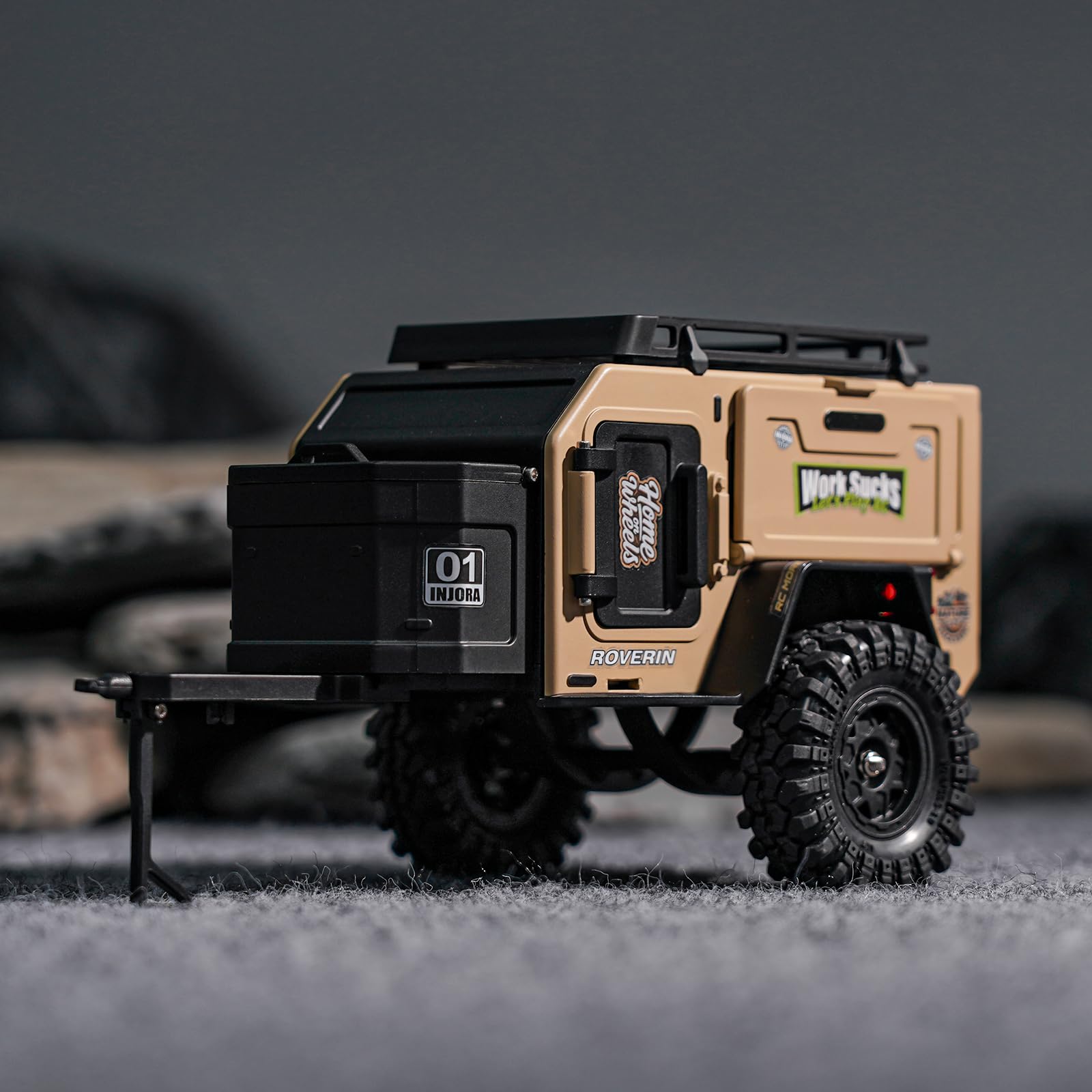 Amazon | INJORA オフロードキャンプトレーラー 1/18 1/24 RC