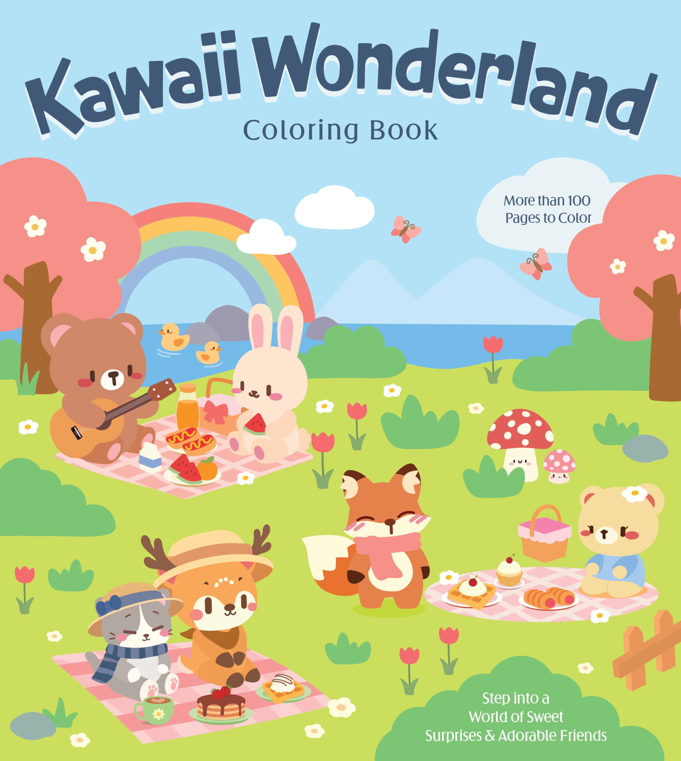 Kawaii Wonderland Coloring Book: Step into a World of Sweet Surprises & Adorable Friends (Chartwell Coloring Books)