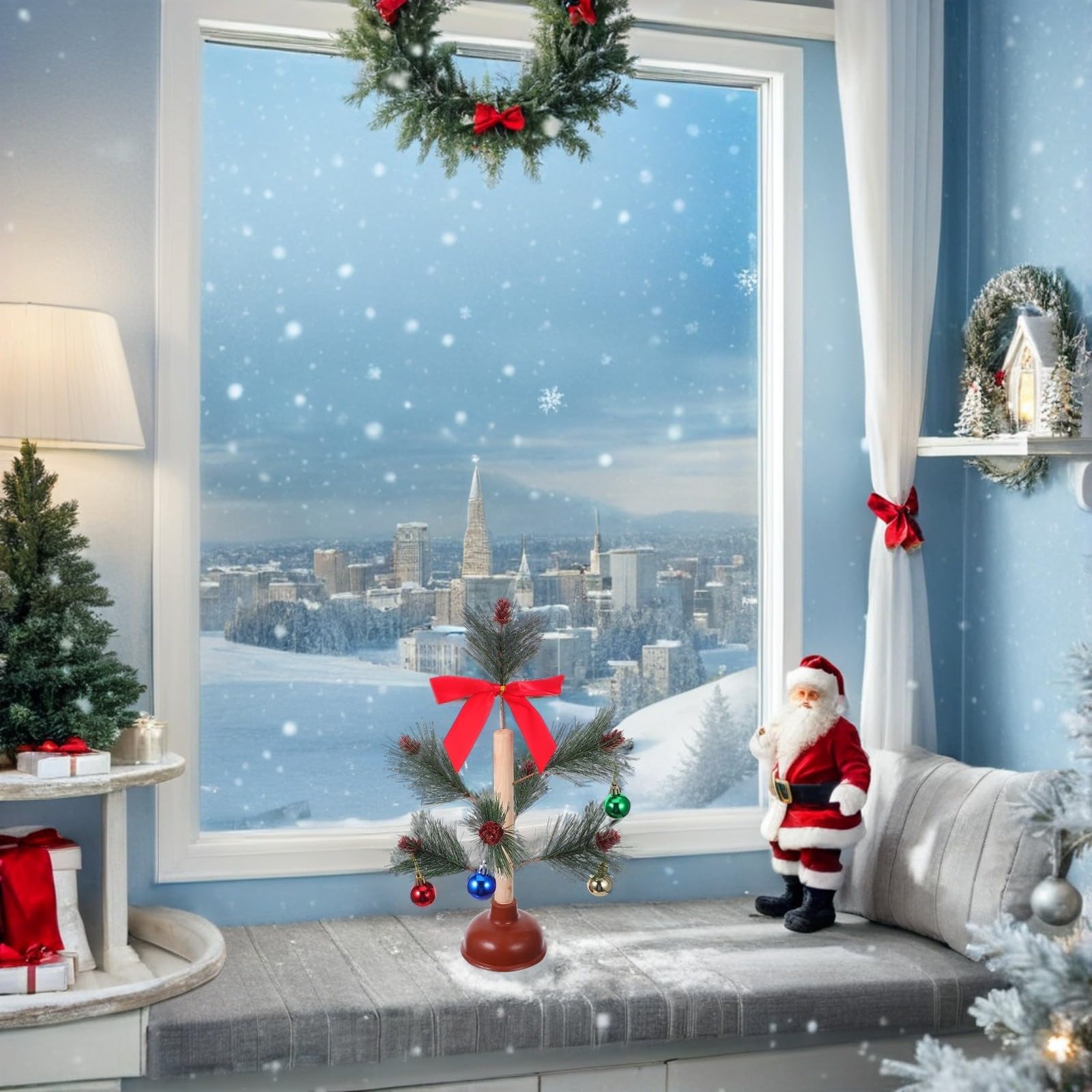 Beaupretty 5 Piezas Árbol de Navidad Desatascador, Adorno Creativo Festivo