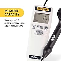 Vista 5 de General Tools Medidor de luz ultravioleta UVC digital UV512C, 220 a 270 nM