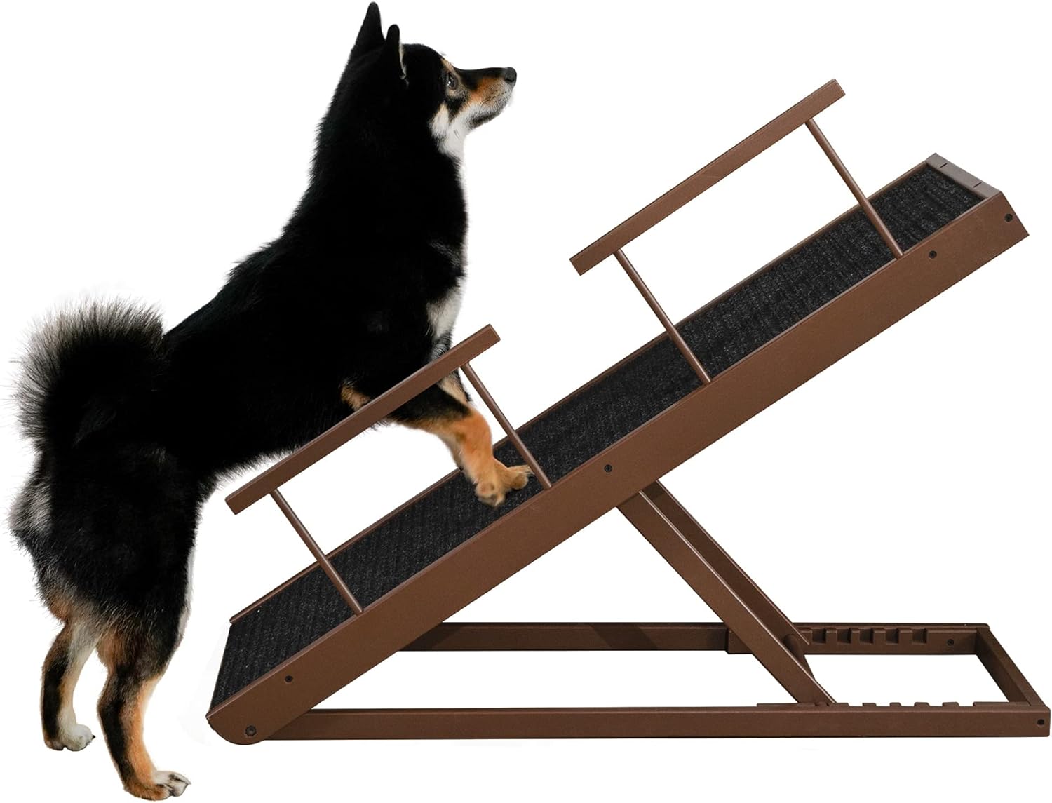 WISHIVE Dog Ramp, Adjustable Bed Ramp for Dogs and Cats