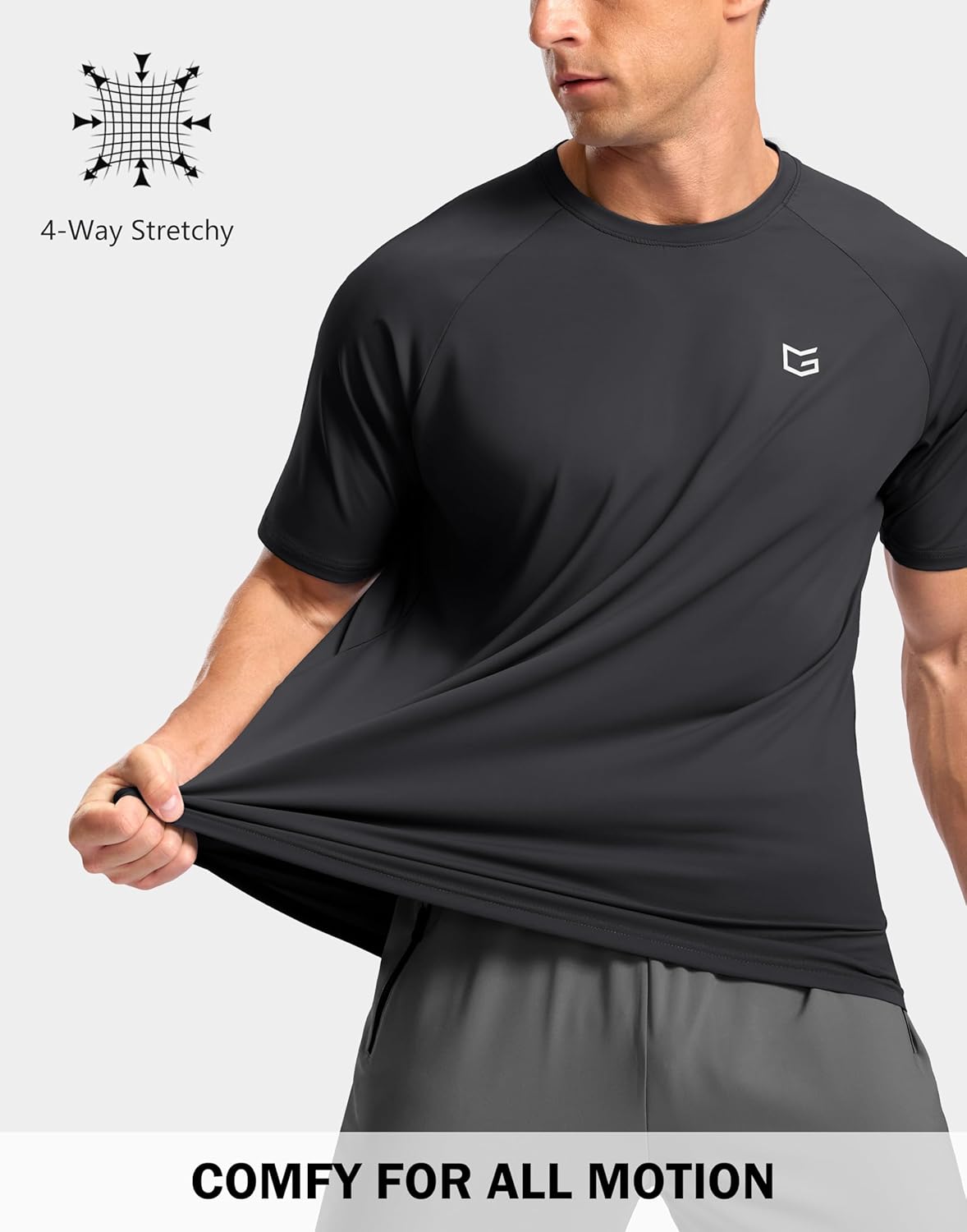 G Gradual Men's Athletic Workout T-Shirts Moisture Wicking Cooling Running Shirts Short Sleeve Performance Tee for Gym Tennis - Image 4