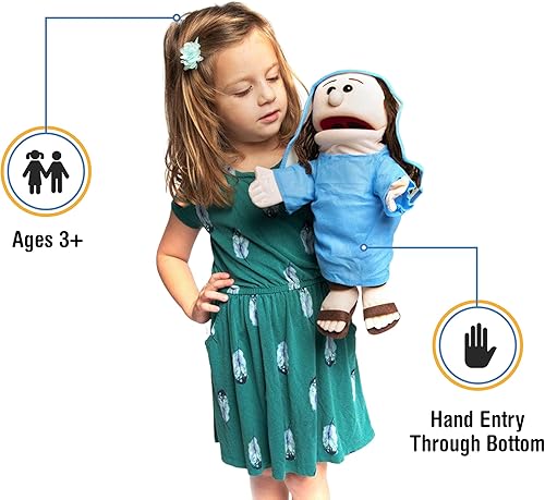 14" Mary, Bible Character, Hand Puppet