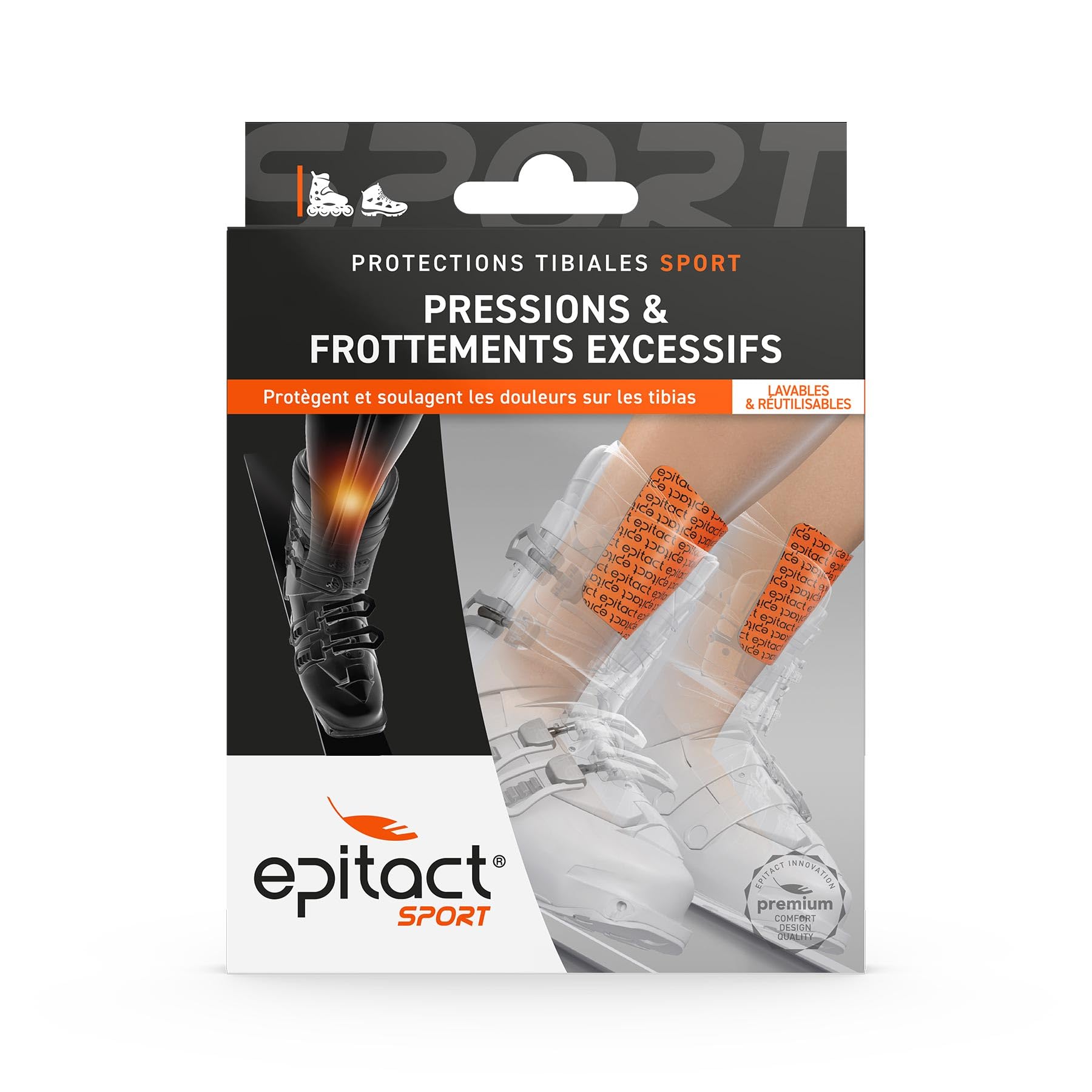 Protège-tibias En Lycra - 1 Paire - Rembourrage EVA 10 Mm - Pour Ski, Sport - Enfants Et Adultes
