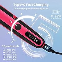 Vista 4 de HARDELL Mini herramienta giratoria inalámbrica, kit de herramientas rotativas de 5 velocidades con 69 accesorios, herramienta giratoria de 4 V